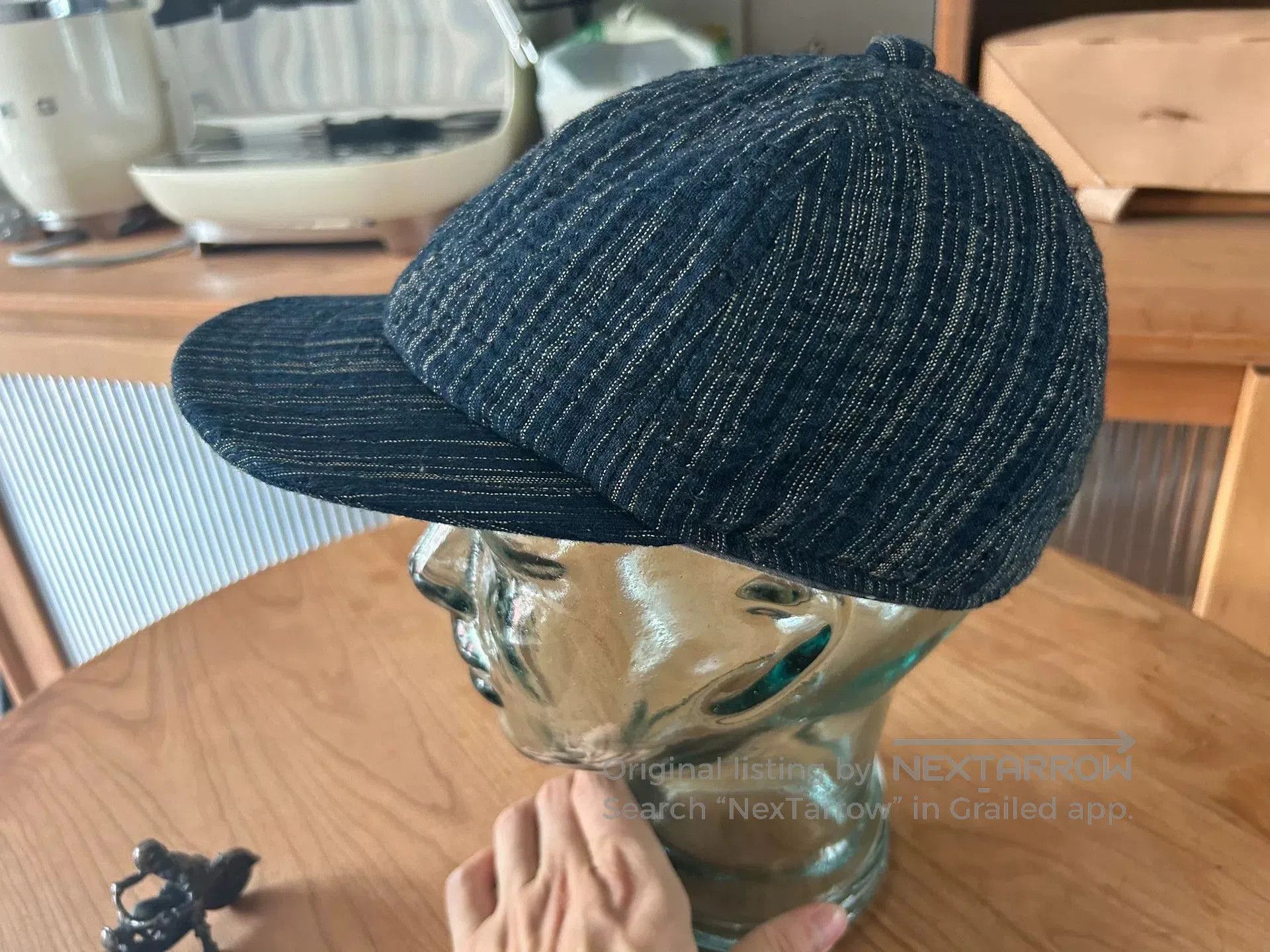 porter classic sashiko short-brim hat.