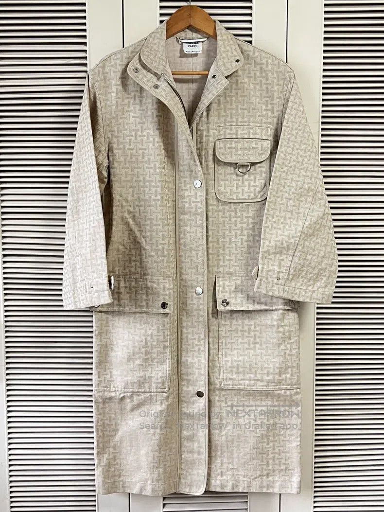 Hermes Hermes Women's long trench coat Size XXS / US 00 / IT 34 - 1 Thumbnail