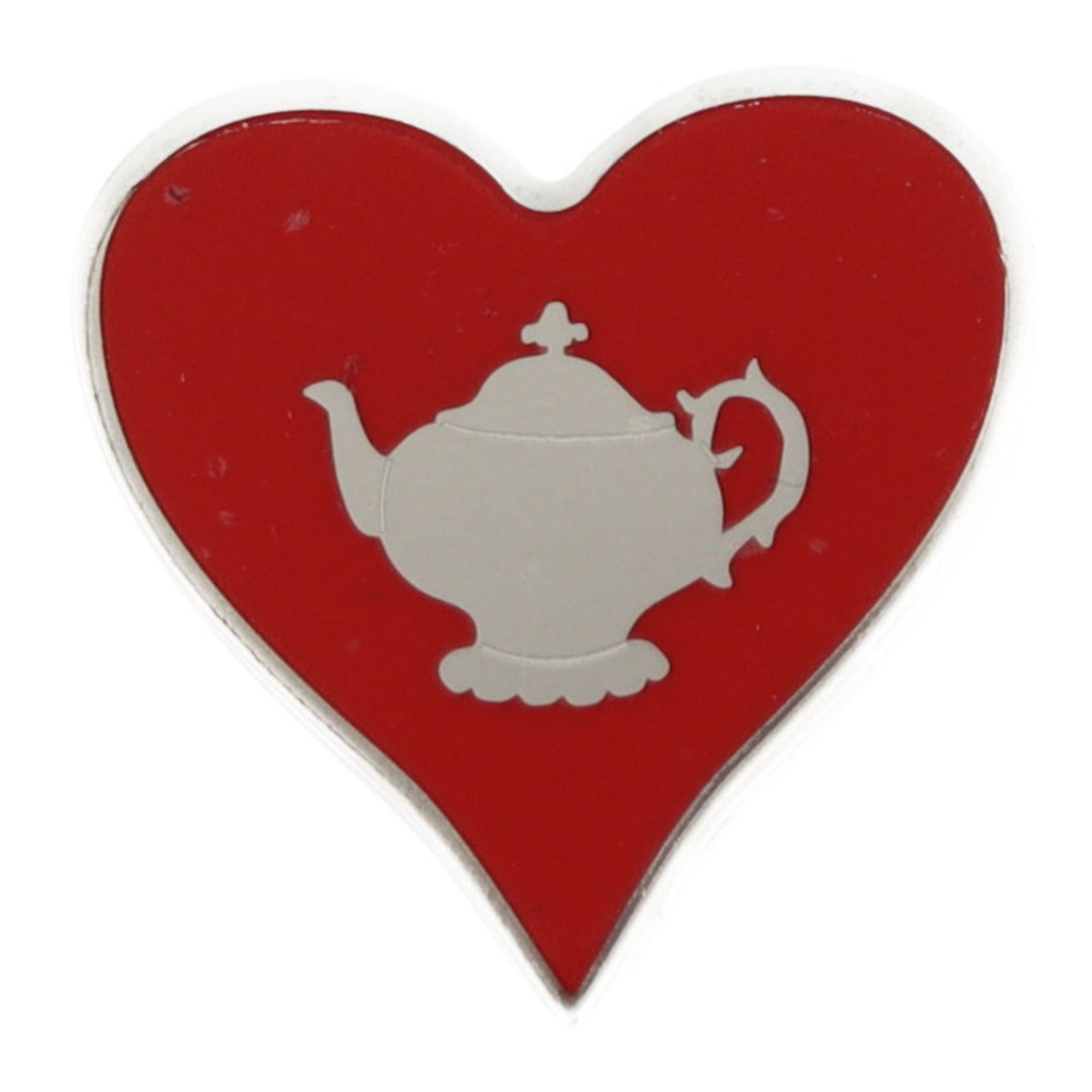 image of Hermes Scarf Ring Metal Silver Red Tea Time Heart Fall Winter 2021 in Black, Women's
