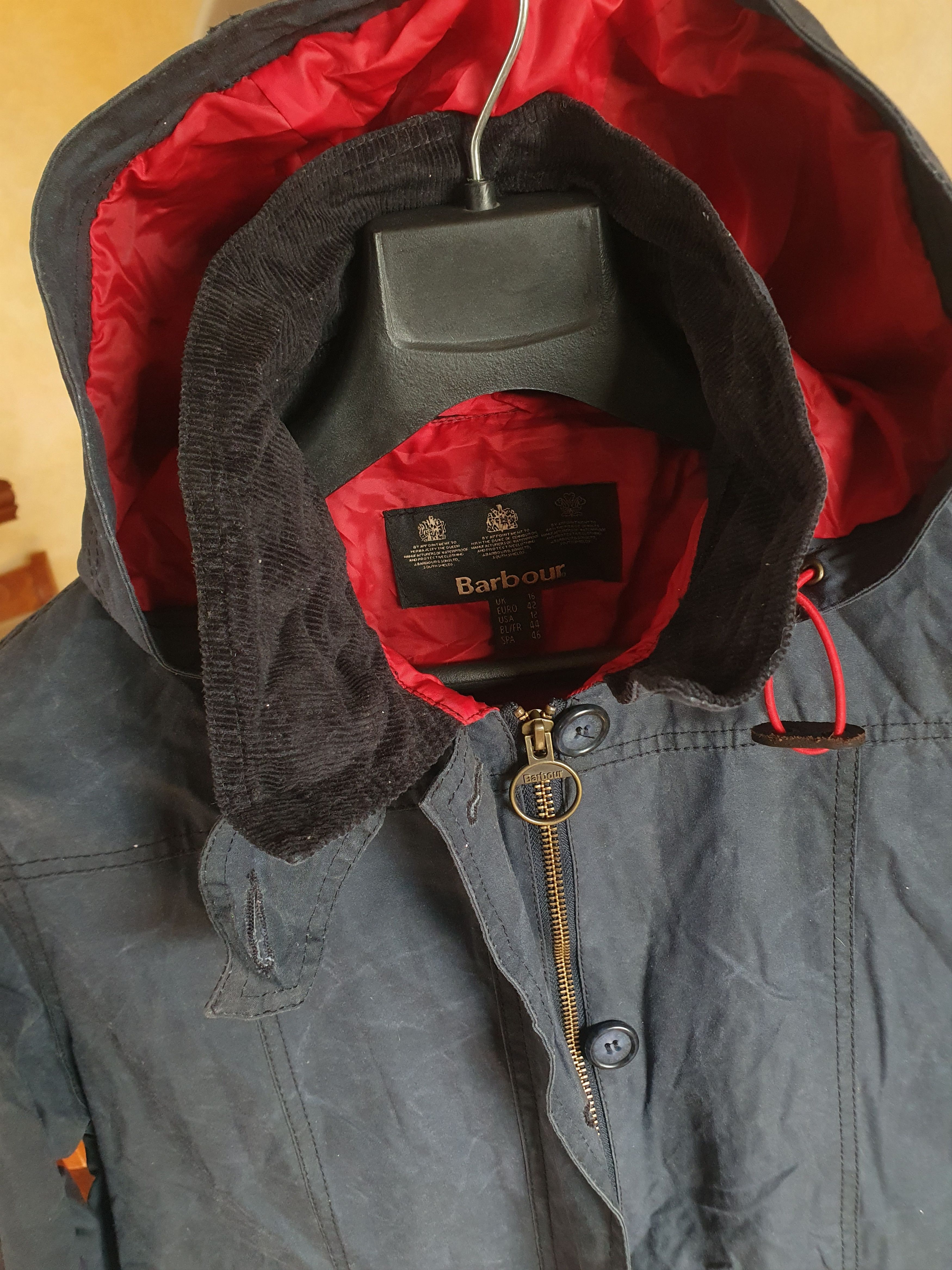 Barbour Barbour Womens Shore Waxed 2013 Jacket LWX0340NY92 Size XL / US 12-14 / IT 48-50 - 11 Thumbnail