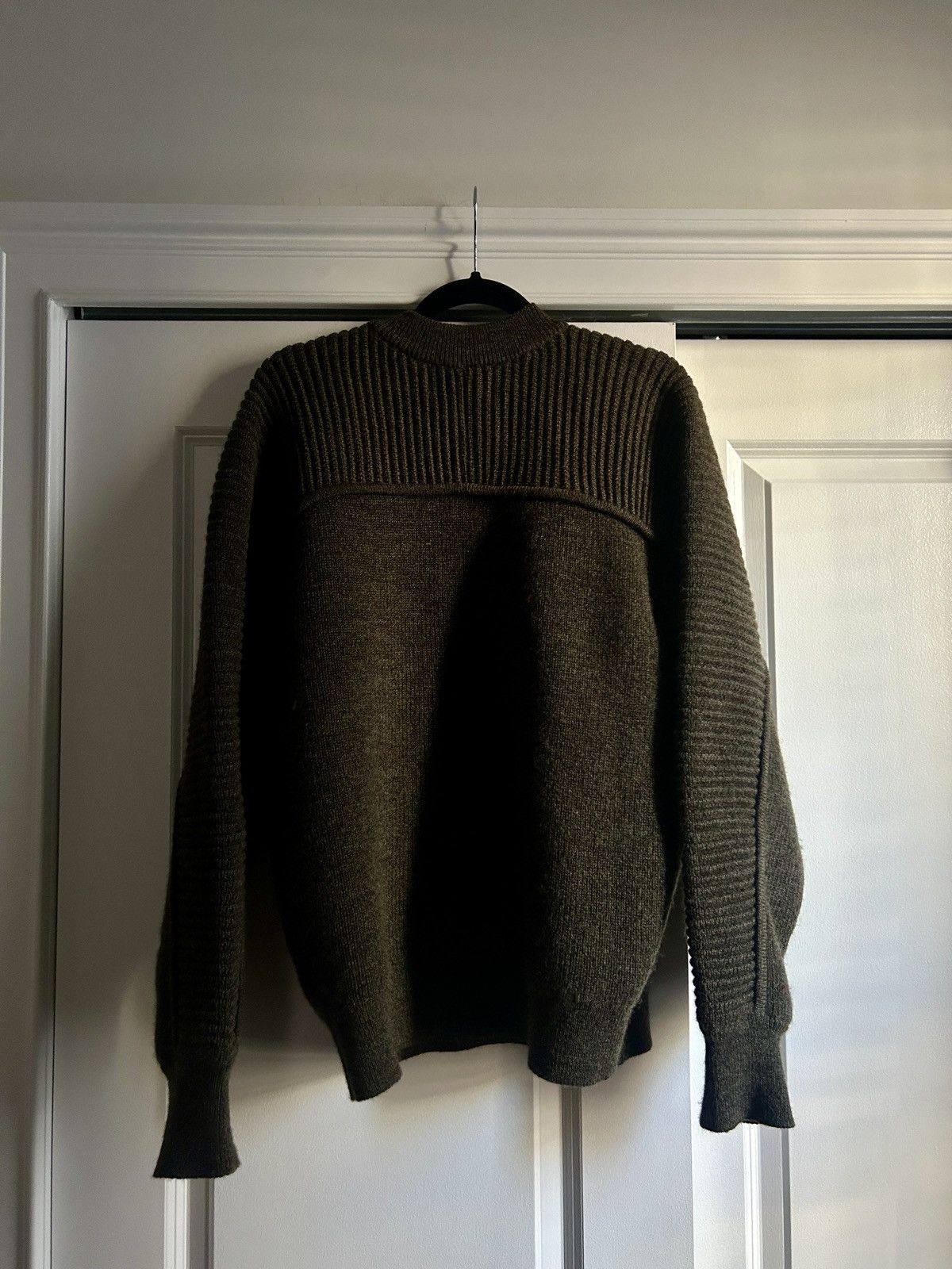 Isabel Marant Alcolin ribbed wool sweater green/khaki Size US M / EU 48-50 / 2 - 6 Thumbnail