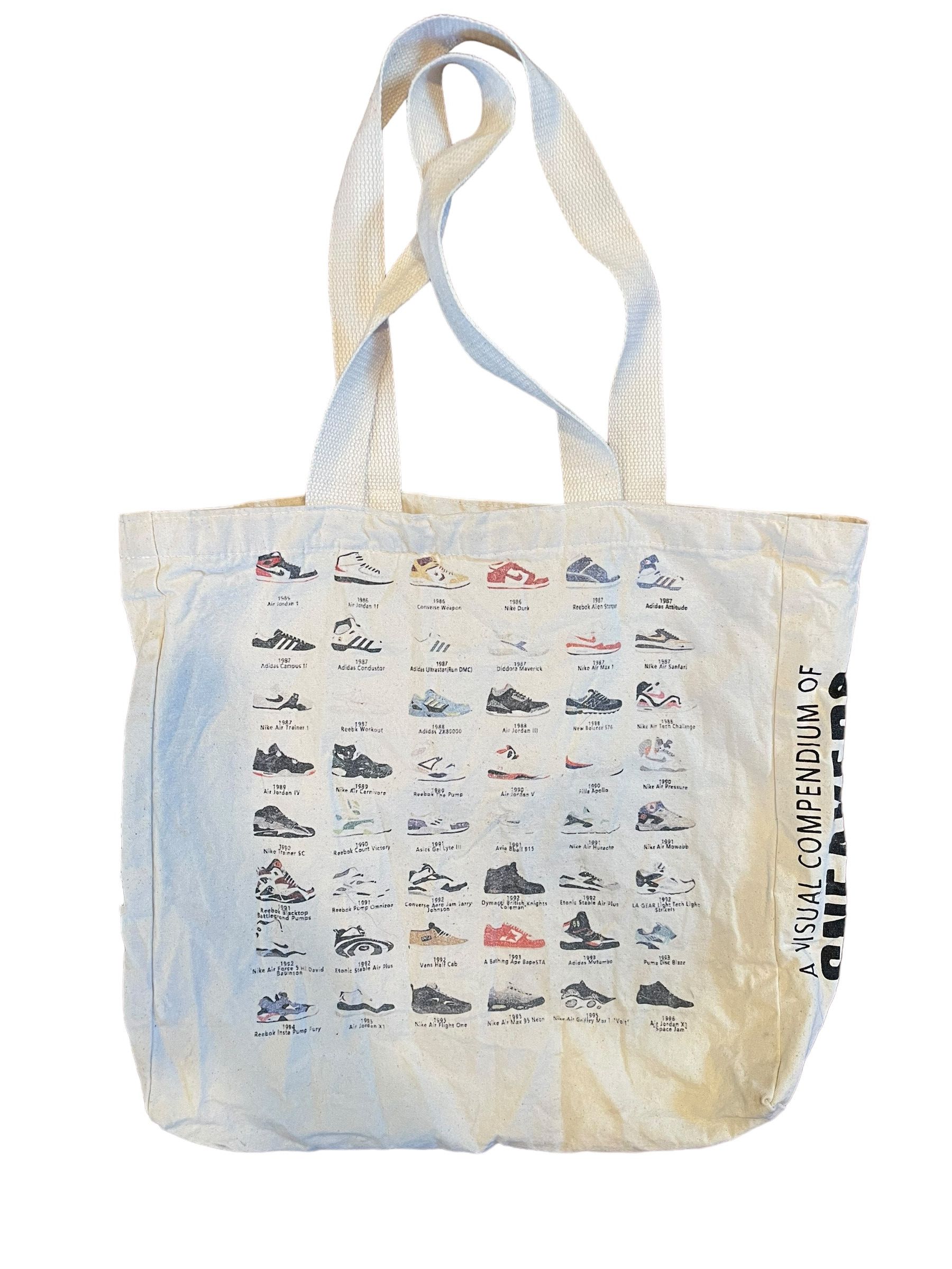 Nike Vintage 90s Visual Compendium of Sneakers Tote Bag Size ONE SIZE - 2 Thumbnail
