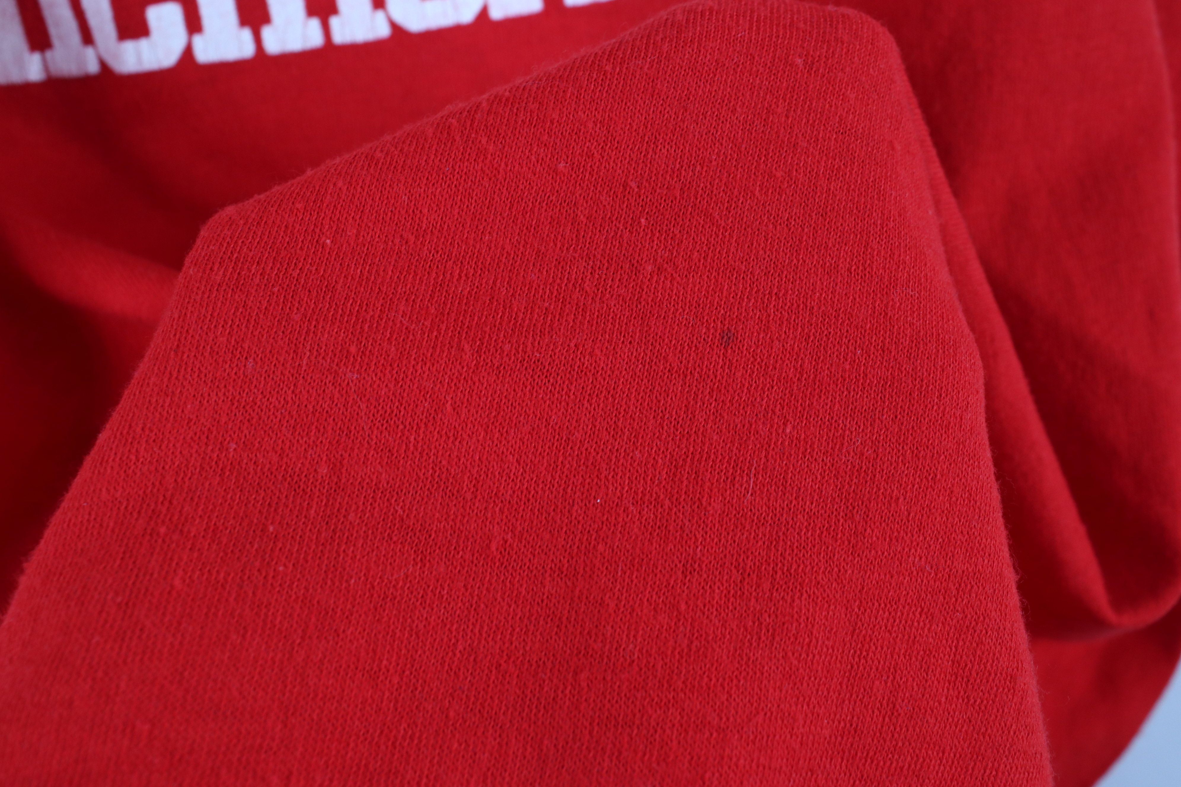 Vintage Vintage 70s In The Hell Is Atlanta Michigan T-Shirt Red USA Size US L / EU 52-54 / 3 - 7 Thumbnail