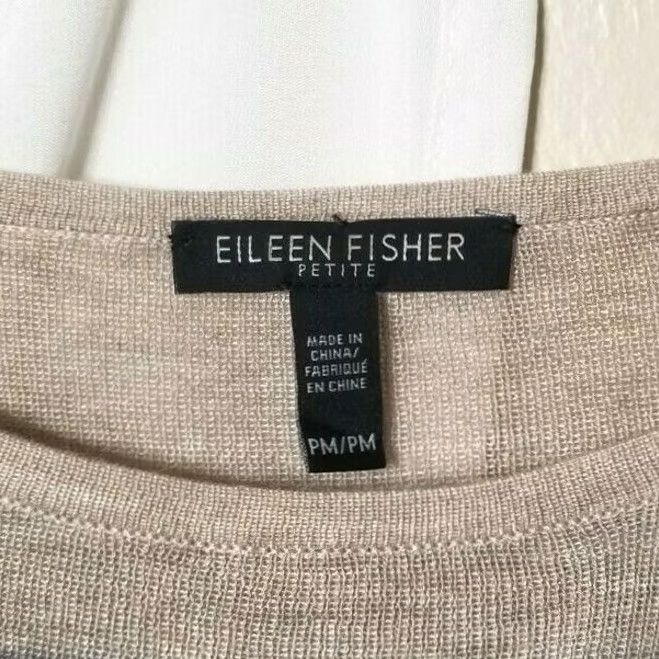 Eileen Fisher Eileen Fisher Womens Pullover Sweater Tencel Merino Wool Striped PM Multicolor Round Neck Long Sleeve Size M / US 6-8 / IT 42-44 - 6 Thumbnail