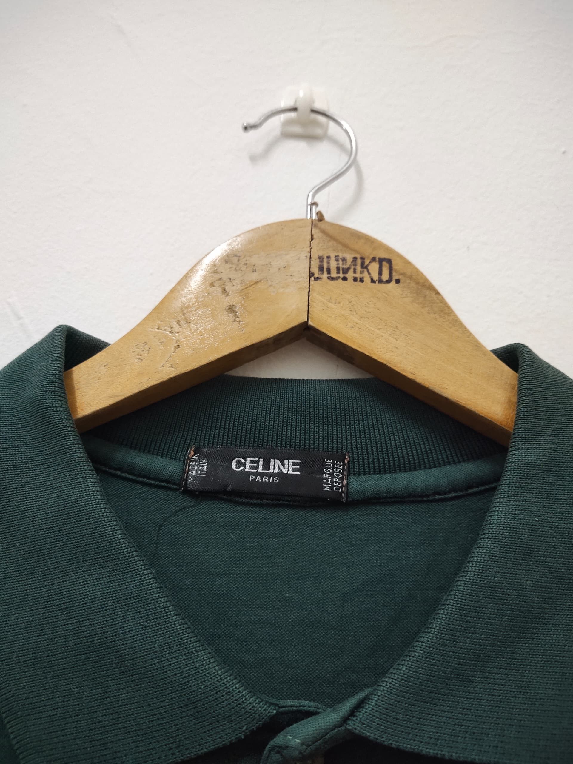 Celine Vintage CELINE Authentic made in italy collar t shirt Size US M / EU 48-50 / 2 - 6 Thumbnail