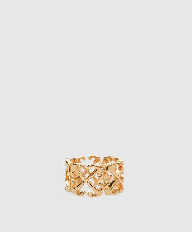 Off-White o1y1225 Size : 6.75 US / Ring in Gold Size ONE SIZE - 2 Thumbnail