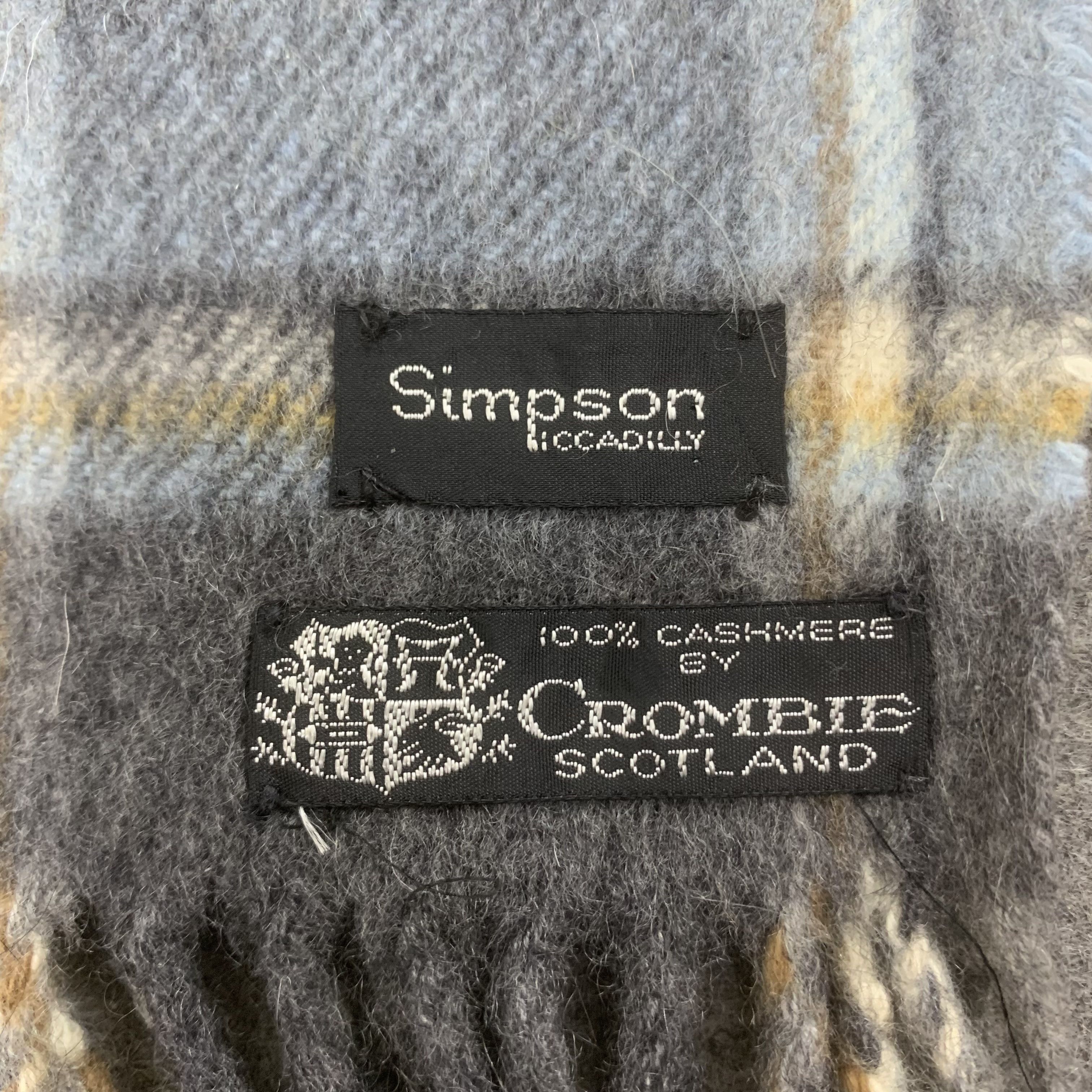 Vintage Simpson Scarf Cashmere Muffler Neck Wrap BL9242 Size ONE SIZE - 5 Thumbnail