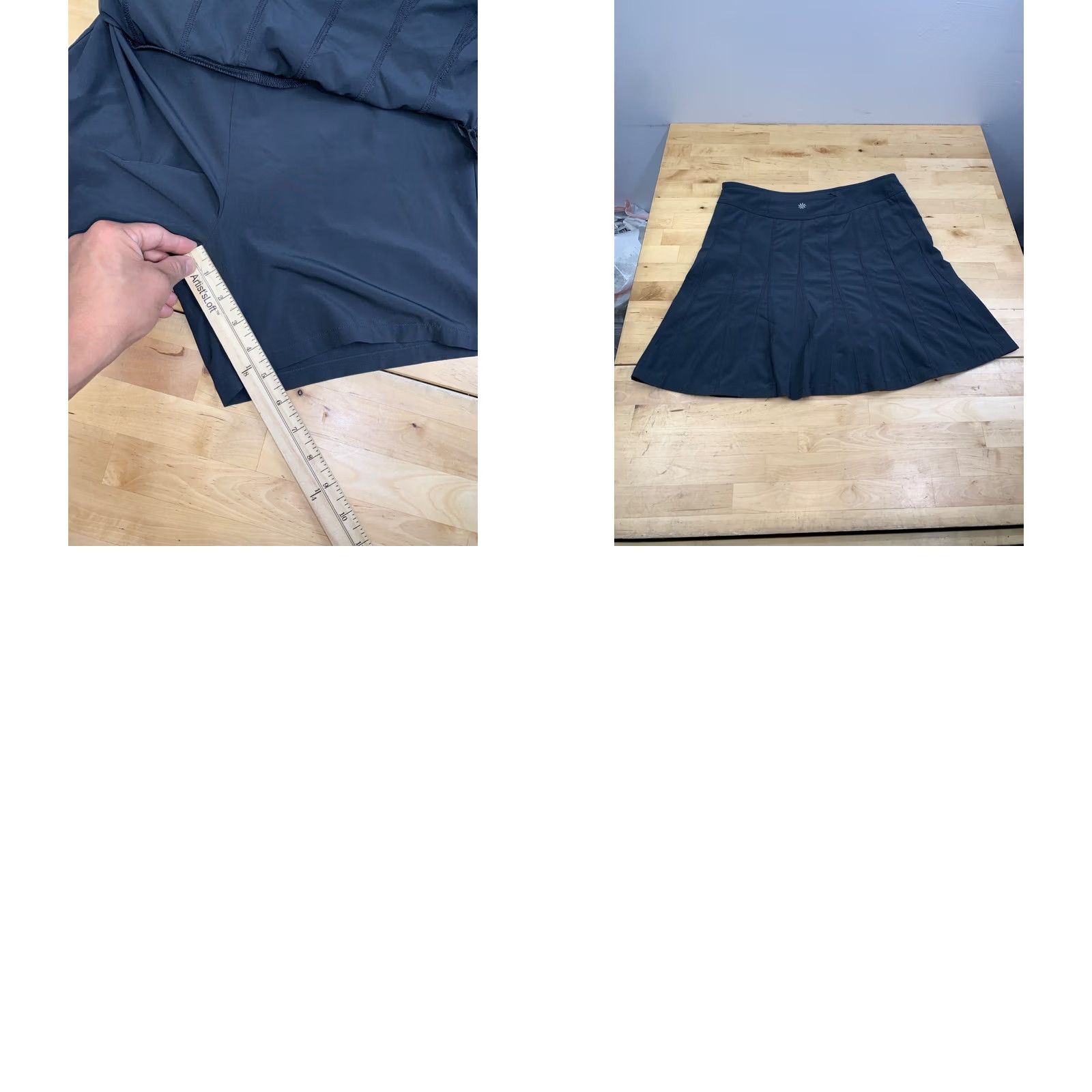 Athleta Athleta Skort Women 8 Gray Activewear Stretch Drawstring Skort Athletic Size ONE SIZE - 8 Thumbnail