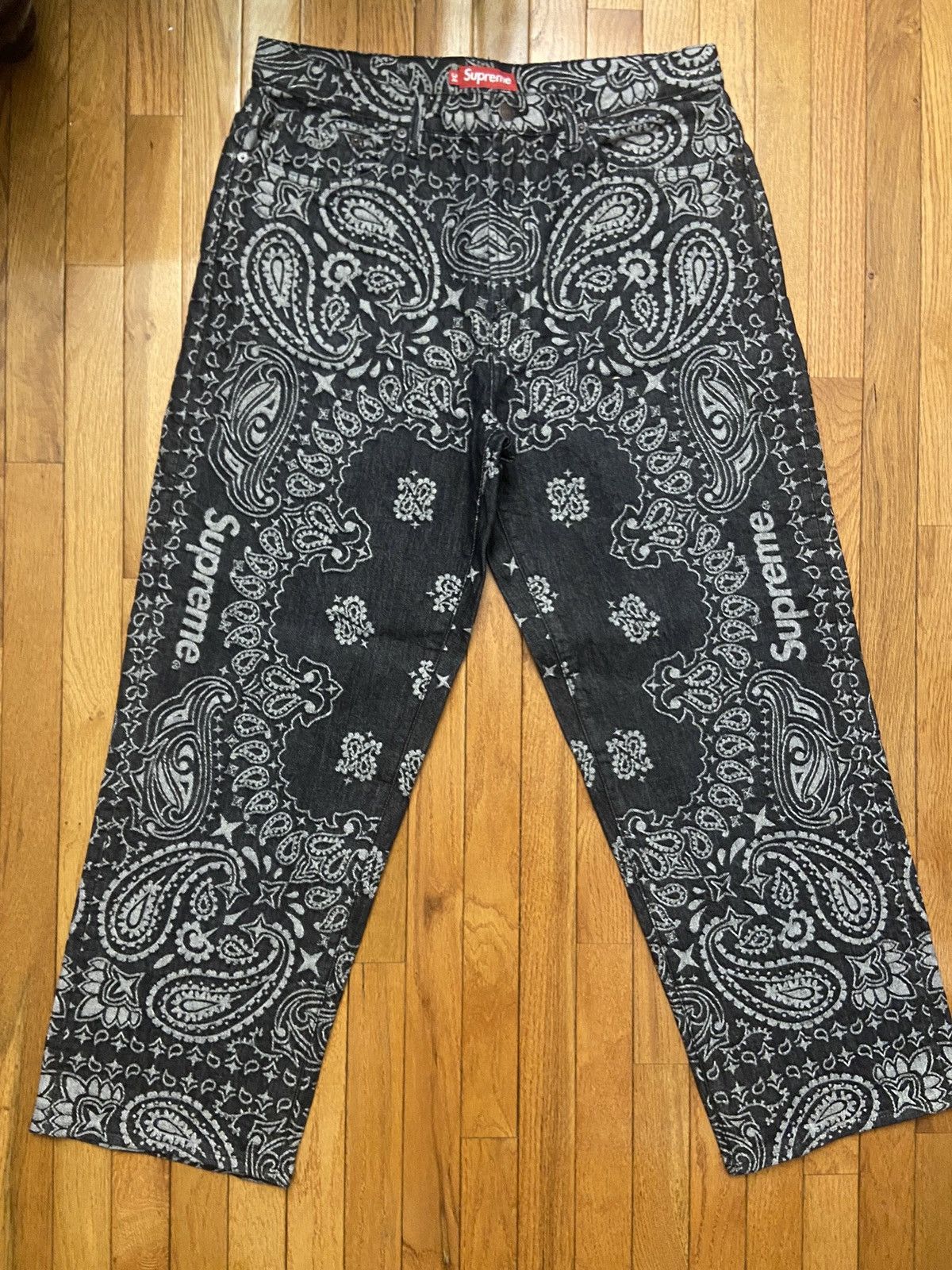 Supreme Bandana Jacquard Baggy Jean (SS25) - $268