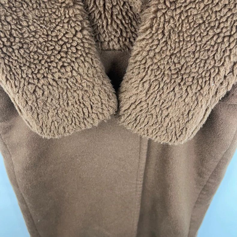 Max Mara Max Mara Dark coffee teddy wool patchwork coat Size M / US 6-8 / IT 42-44 - 5 Thumbnail