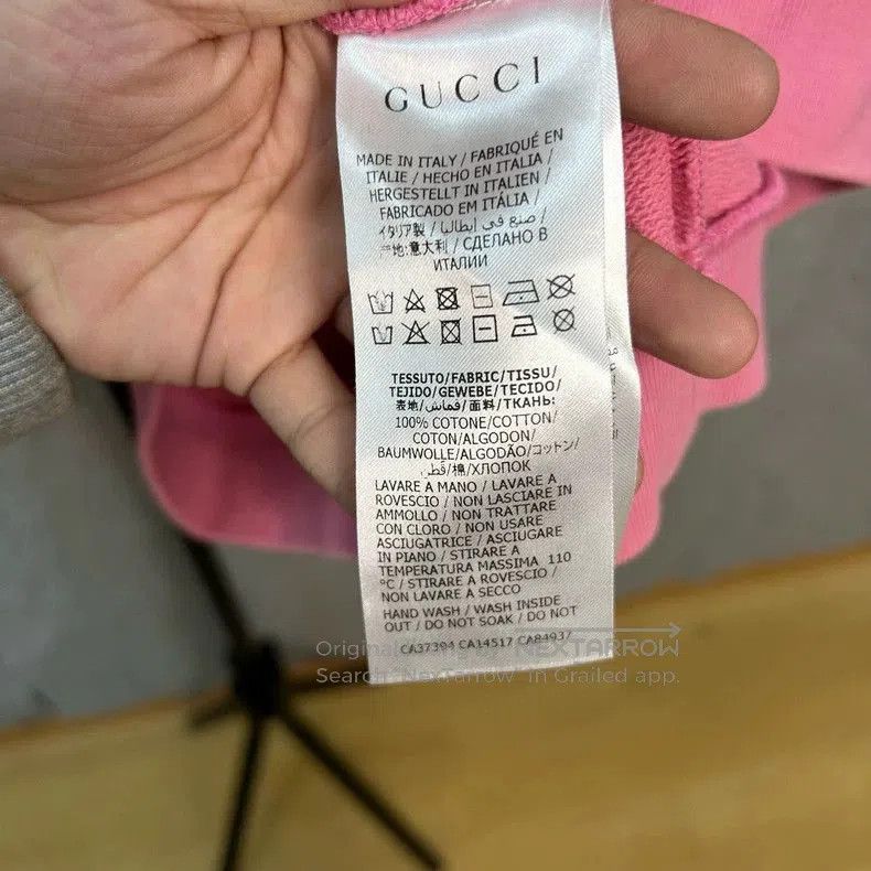 Gucci Gucci Pink Hooded Sweatshirt - dmc. Size US L / EU 52-54 / 3 - 4 Thumbnail
