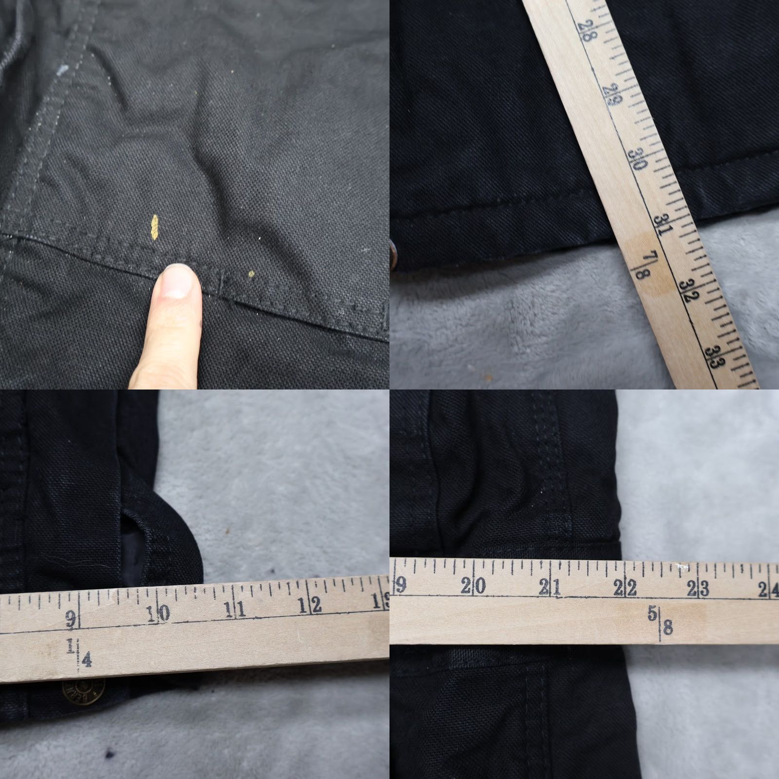 Vintage Berne Bib Overalls Mens XL Black Duck Canvas Rugged Work 42x31 Size US 44 / EU 60 - 8 Thumbnail