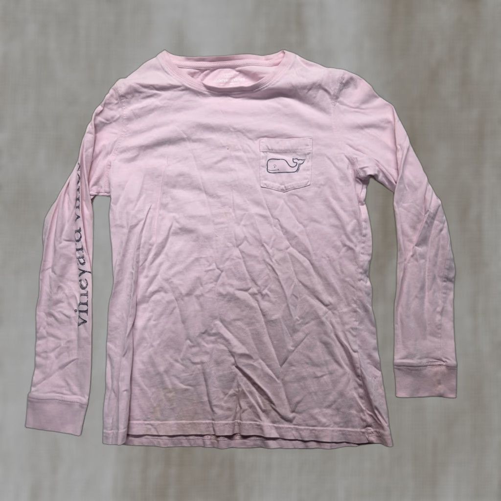 Vineyard Vines Vineyard Vines Pink Long Sleeve Whale Logo Pocket Tee Adult Women's XS Shirt Girls Size XS / US 0-2 / IT 36-38 - 1 Thumbnail