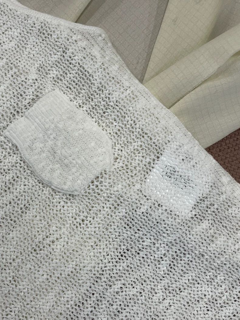 Chanel Chanel Beach series white pocket knitted vest sleeveless Size XS / US 0-2 / IT 36-38 - 2 Thumbnail