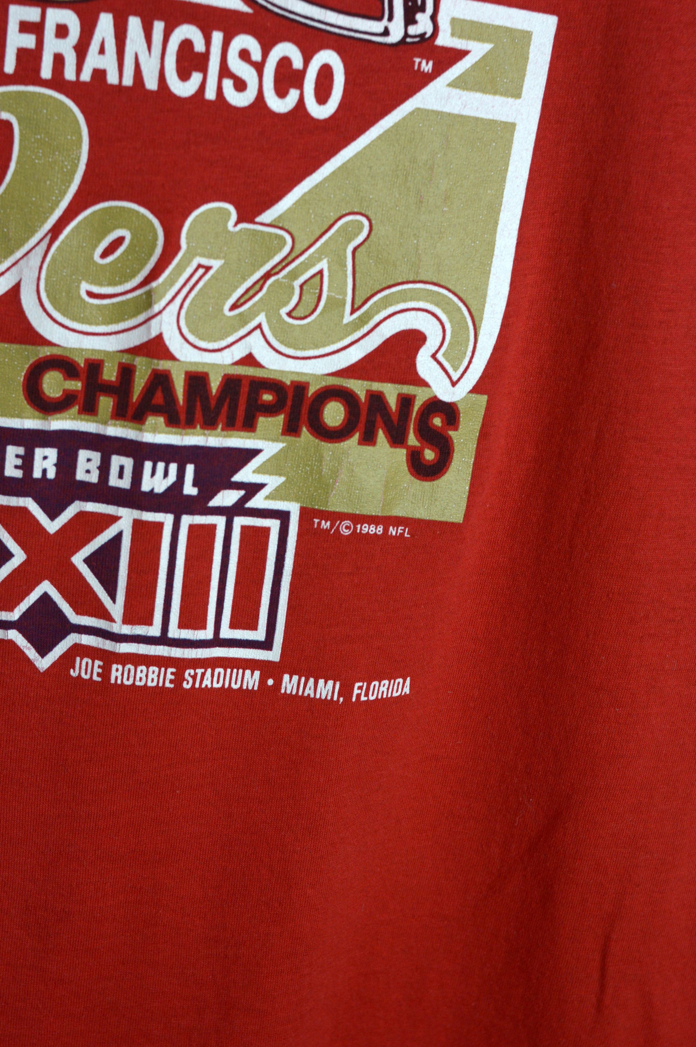 Vintage Vintage San Francisco 49ers Super Bowl 1988 t shirt Size US L / EU 52-54 / 3 - 3 Thumbnail