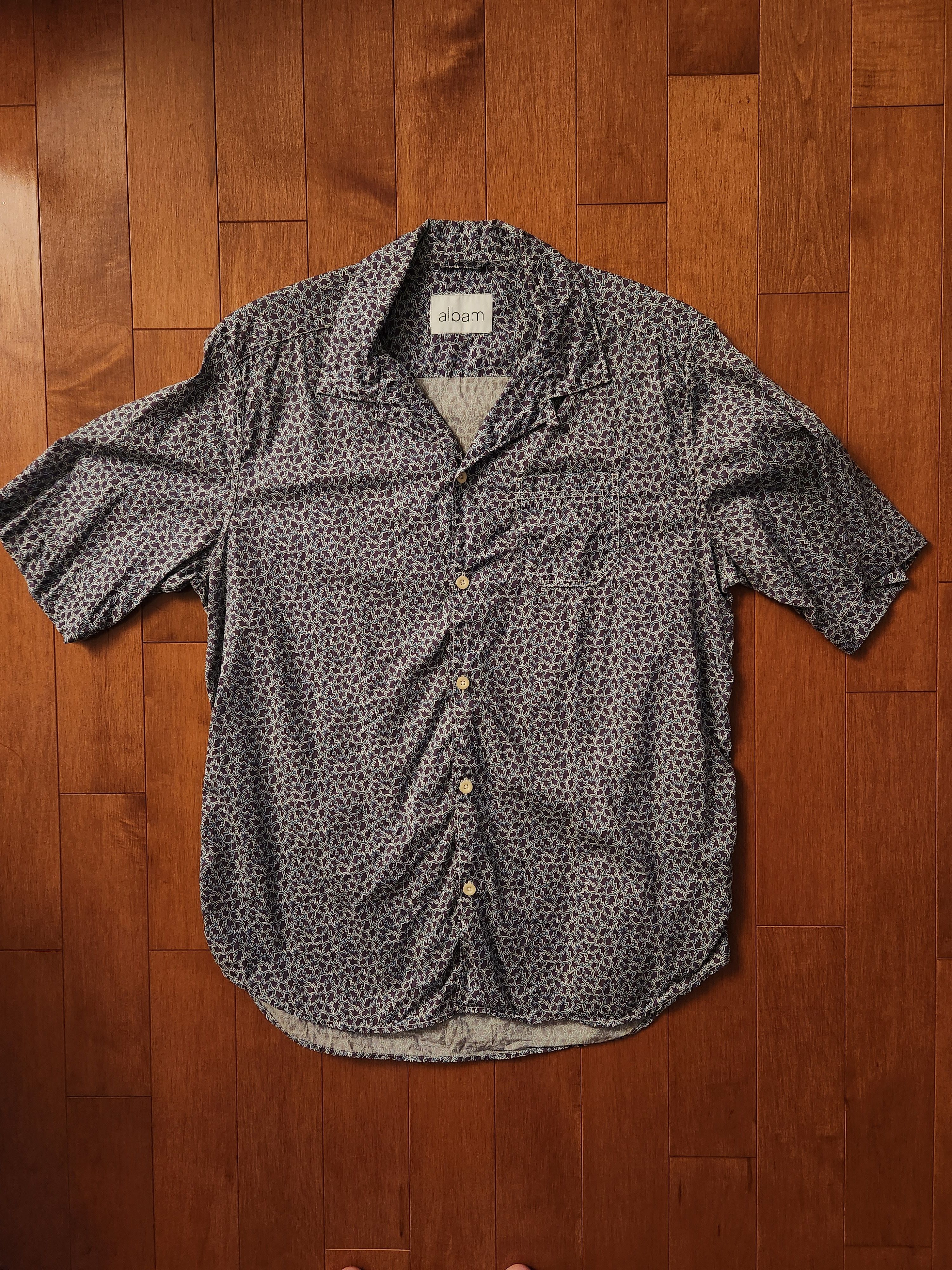 Albam Panama Camp-Collar Printed Cotton-Poplin Shirt Size US S / EU 44-46 / 1 - 1 Thumbnail