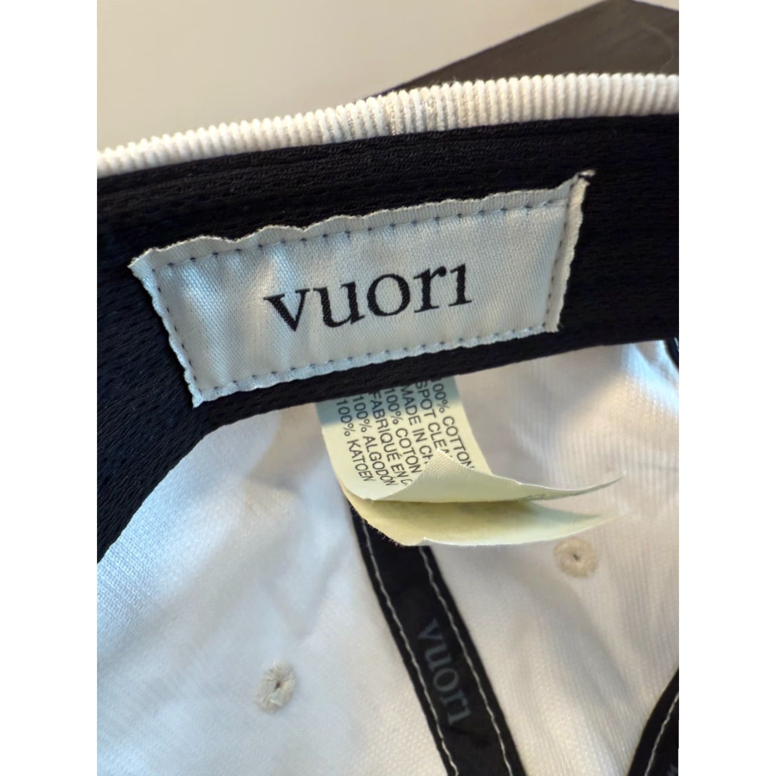 Vuori Vuori Hat Cap Mens One Size White Corduroy Adjustable Strapback Baseball Cap Mens Size ONE SIZE - 7 Thumbnail