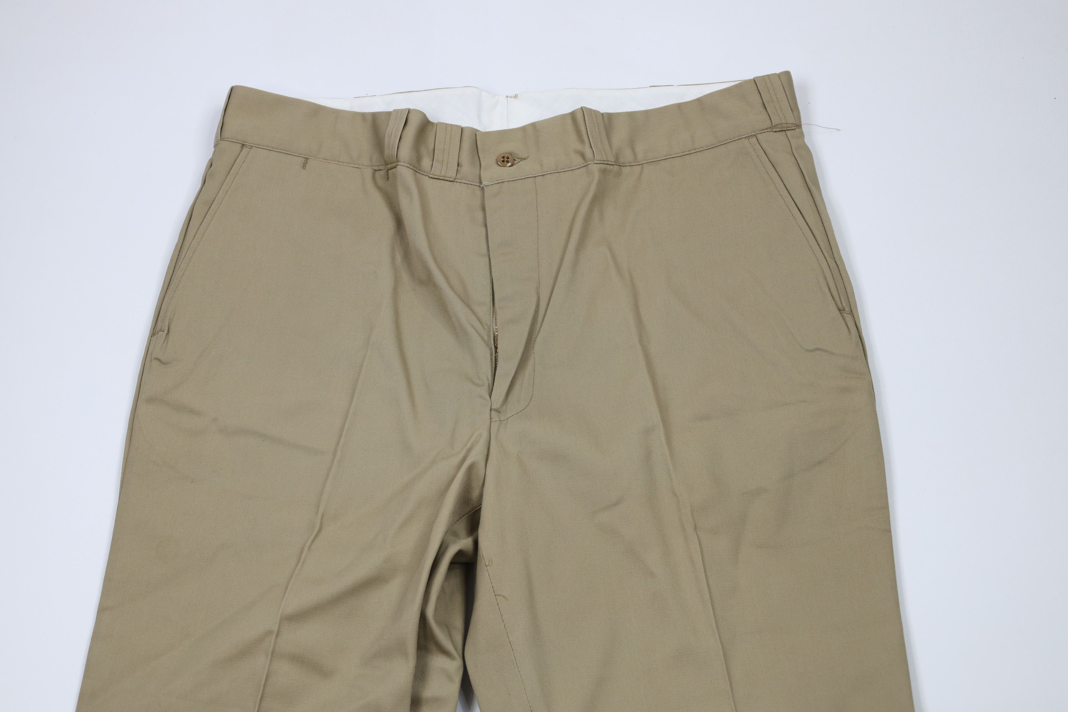 Big Mac × Vintage Deadstock Vintage 70s Big Mac Twill Wide Leg Work Pants USA Size US 40 / EU 56 - 2 Thumbnail