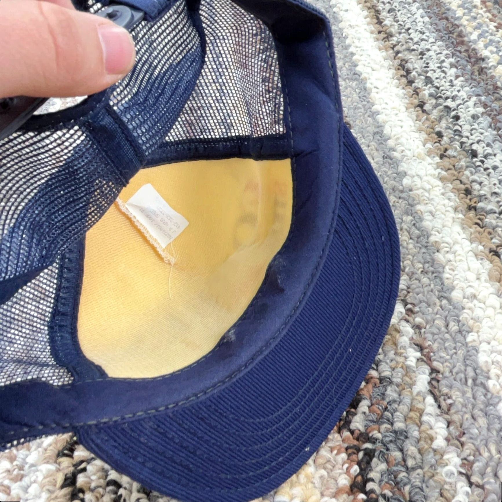 Vintage VINTAGE JR Advertising Trucker Hat Cap 80s 90s USA Made Adjustable Blue Cotton Polyester Twill Hats Mens Cap Publicity Logo Outdoor Advertising Size ONE SIZE - 6 Thumbnail