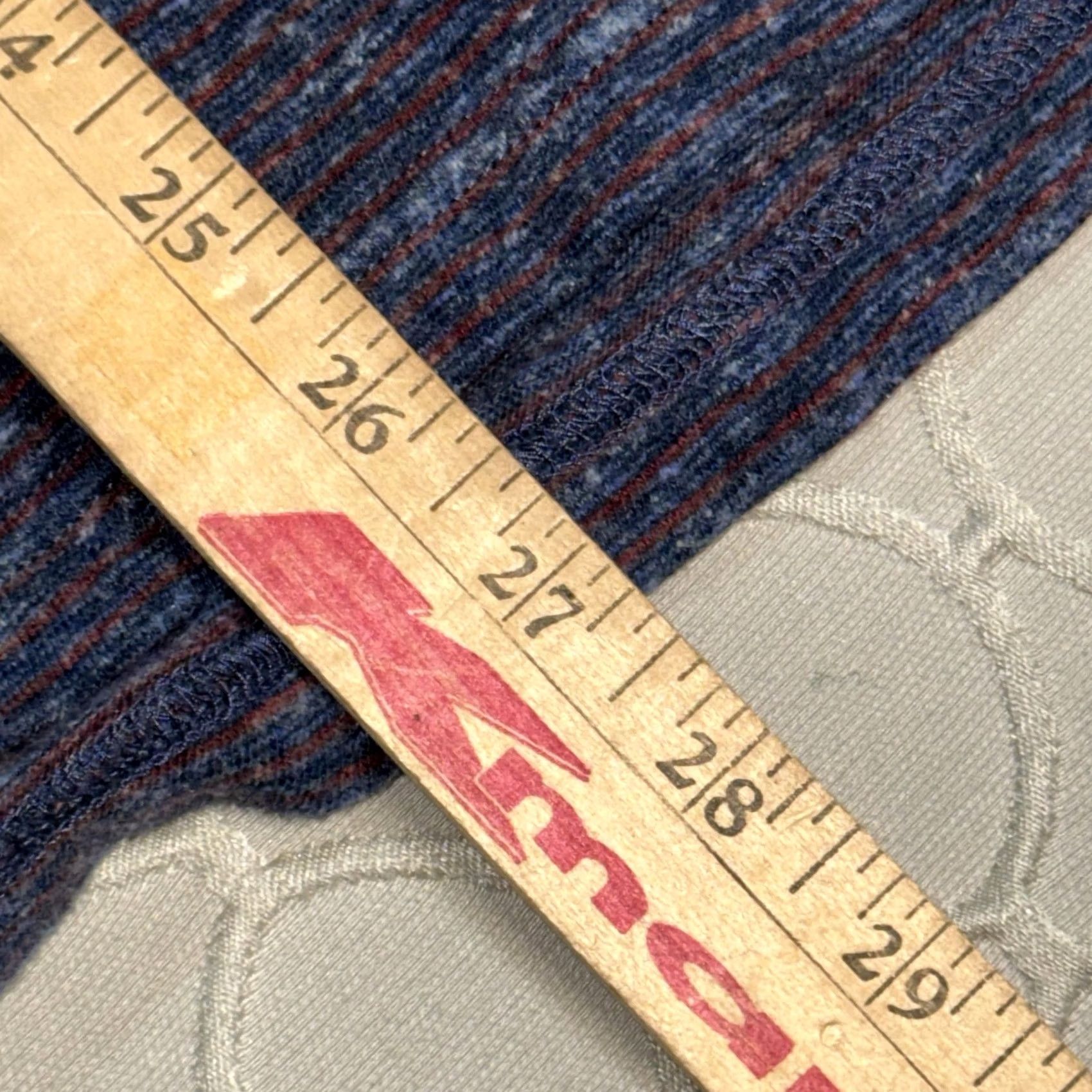Faherty Faherty Polo Shirt Mens Medium Blue Red Long Sleeve Heathered Stripe Chest Pocket Size US M / EU 48-50 / 2 - 7 Thumbnail