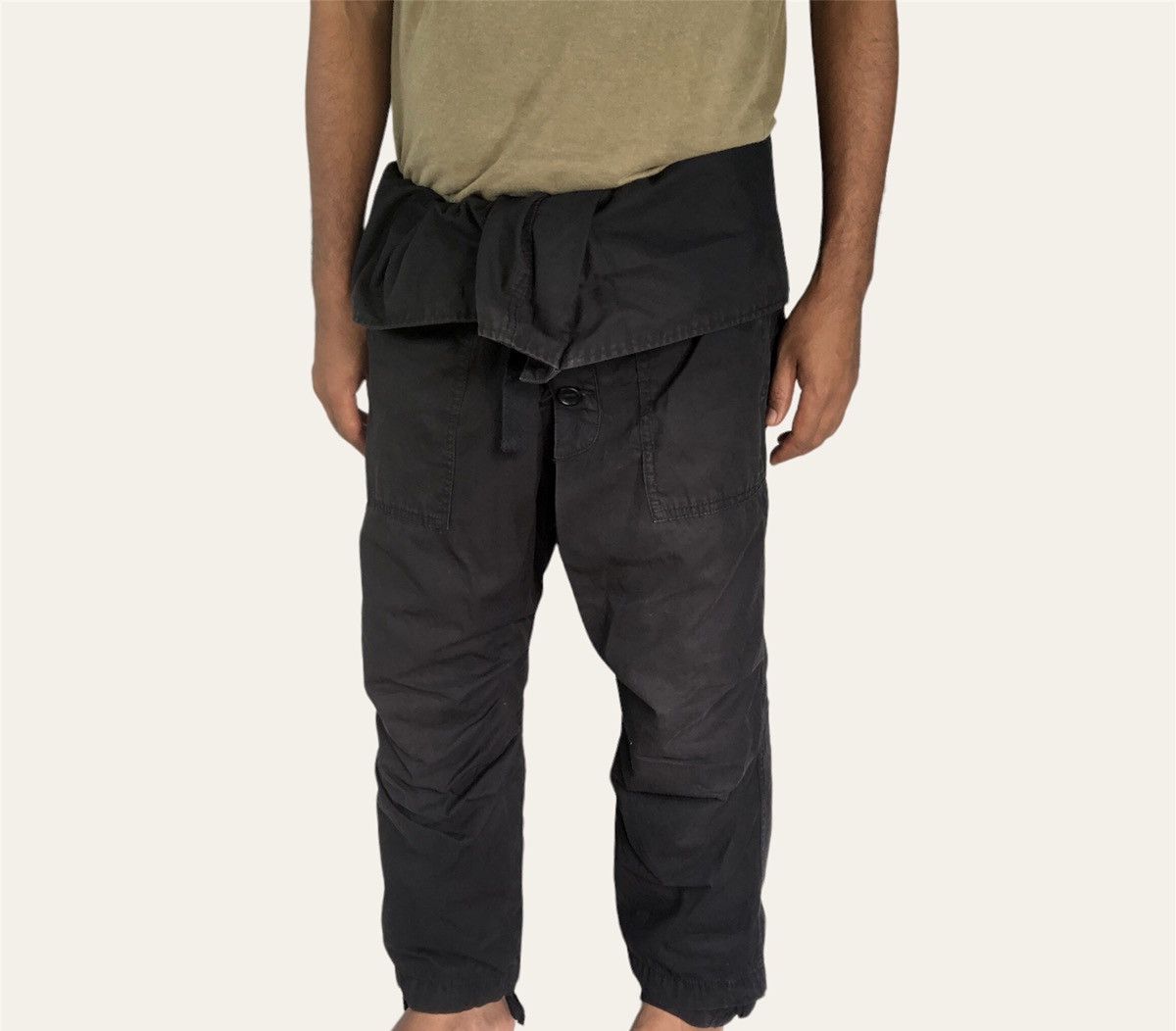 Beams Plus × Japanese Brand Rare! Beams Hakama Trousers Fatigue Drawstring Pant Size US 34 / EU 50 - 14 Thumbnail