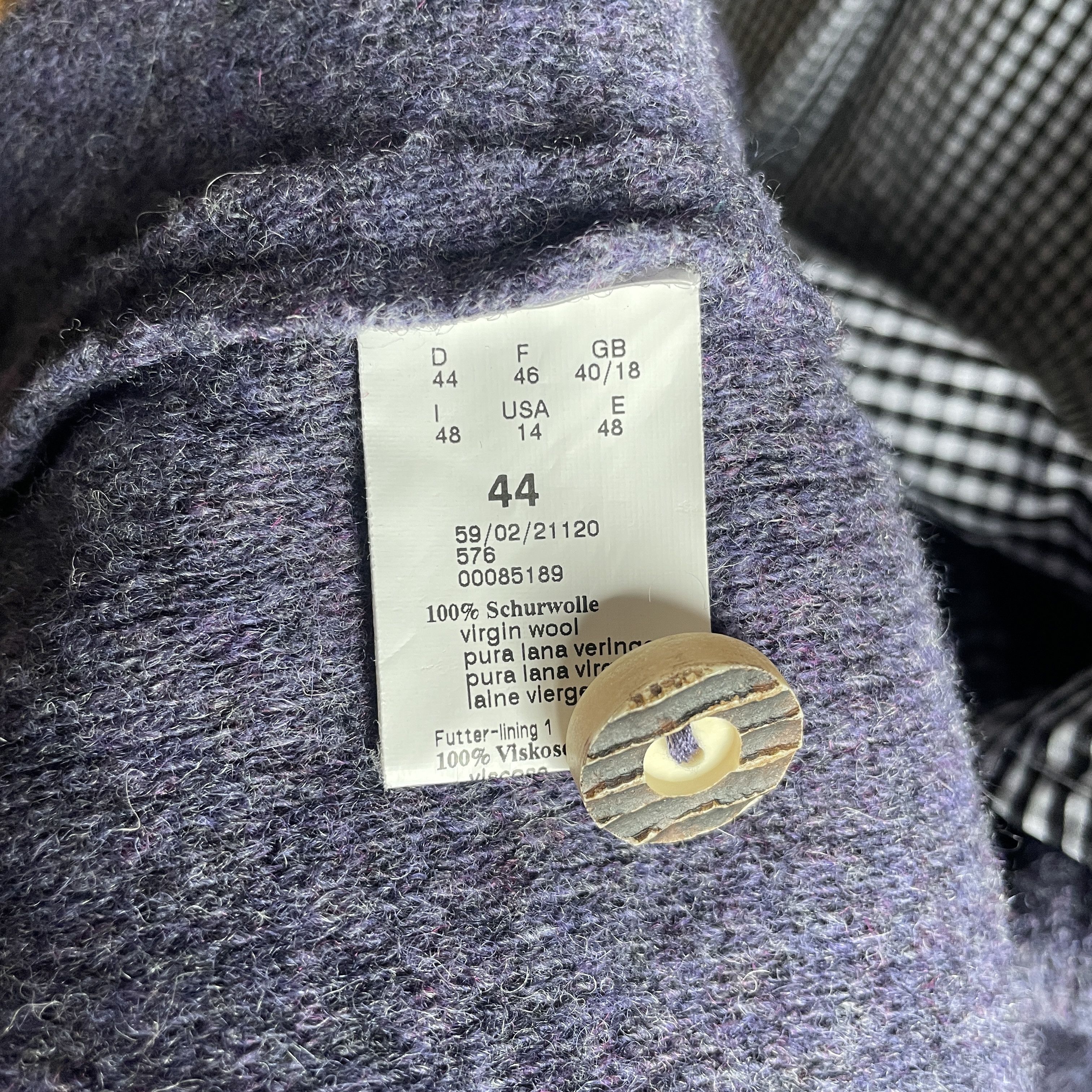 GIESSWEIN Giesswein Vision Walk Austrian Womens Virgin Wool Blazer Size XL / US 12-14 / IT 48-50 - 9 Thumbnail