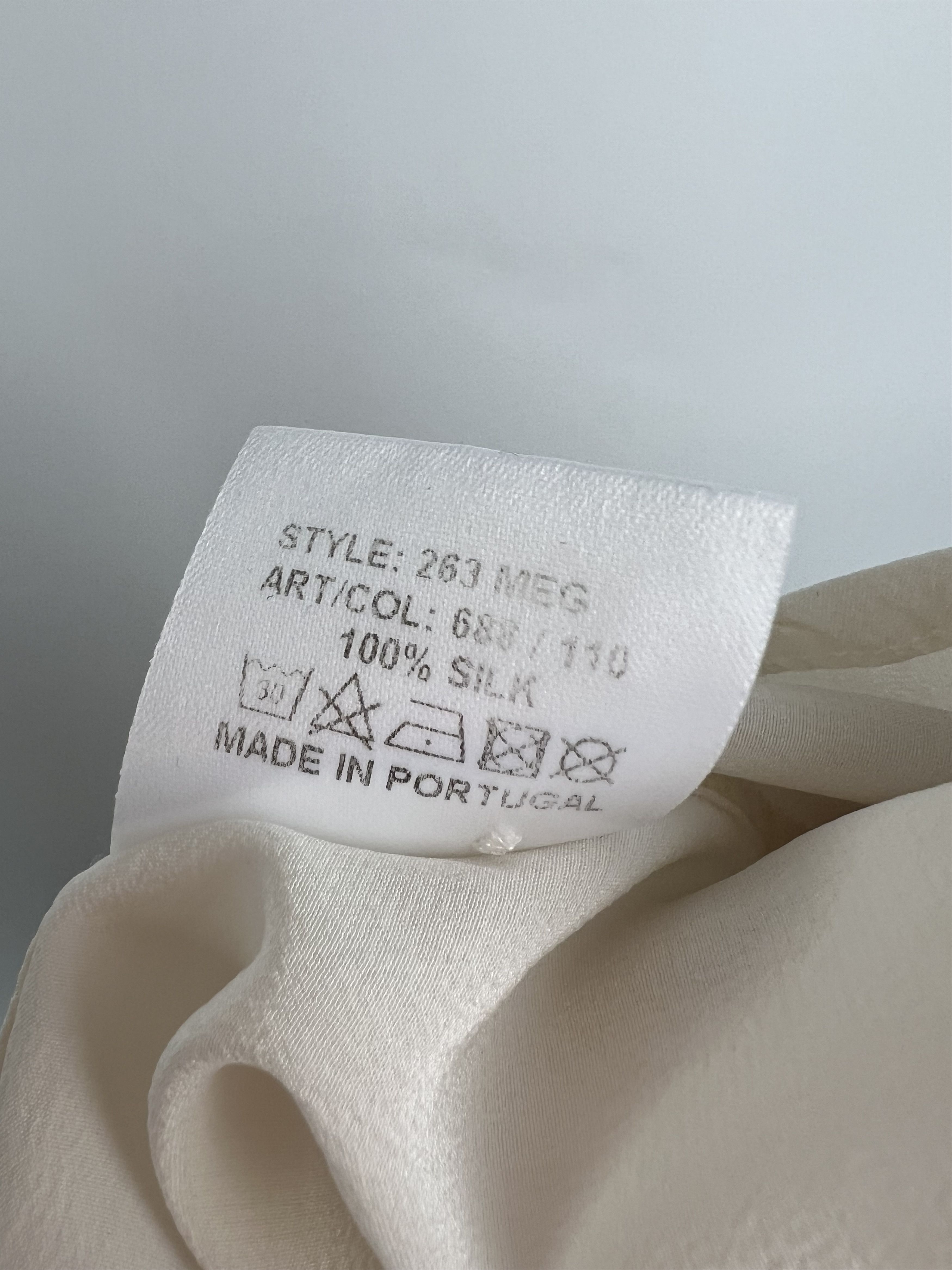 Designer × SikSilk Lis Lareida Ivory Silk Blouse Size 38 Size M / US 6-8 / IT 42-44 - 11 Thumbnail