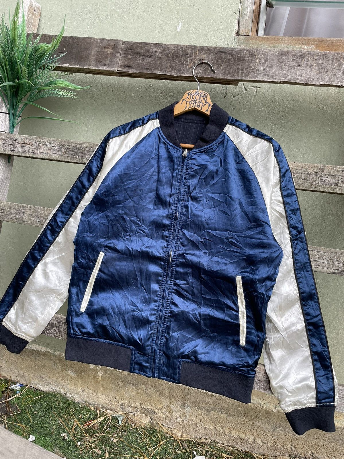 Sukajan Plain Reversible Zipper Jacket