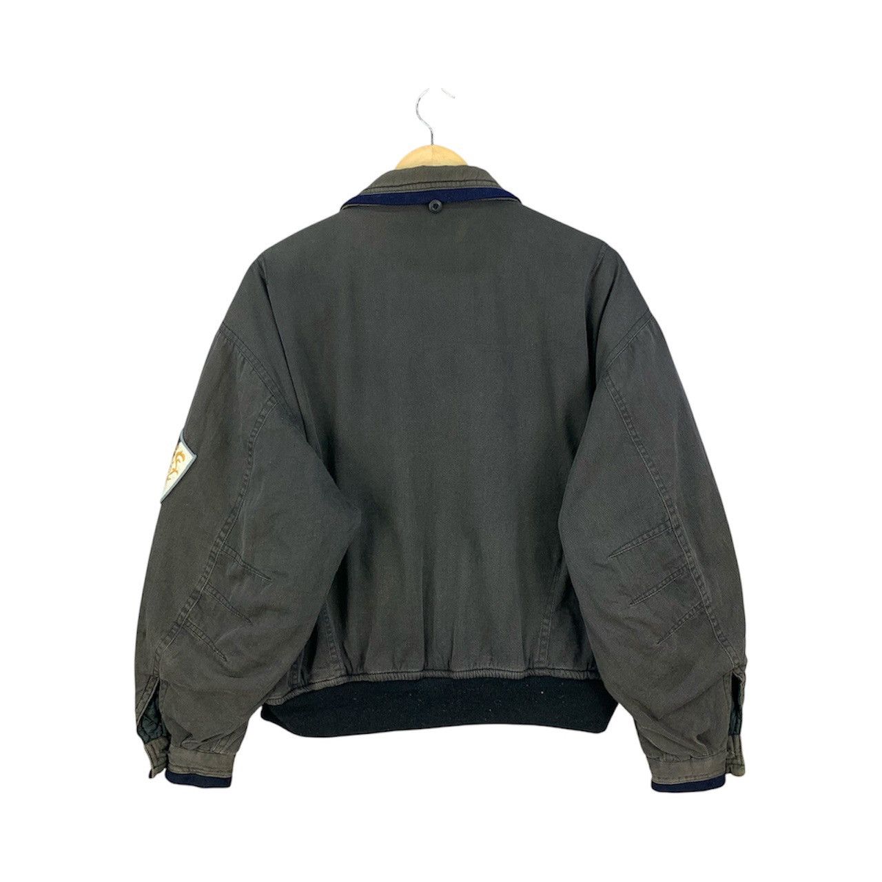 Japanese Brand Vintage 90s Union Patches Zipper Bomber Jacket Size US L / EU 52-54 / 3 - 2 Thumbnail