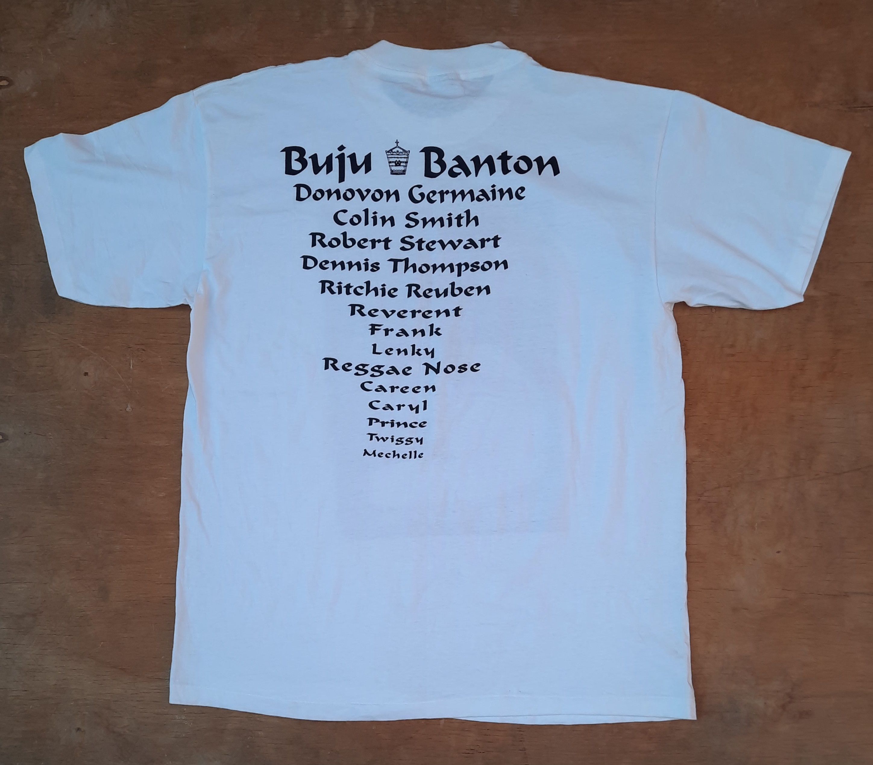 Band Tees 90s Buju Banton Til shiloh USA Dancehall Oneita Signed Rare Size US XL / EU 56 / 4 - 8 Thumbnail