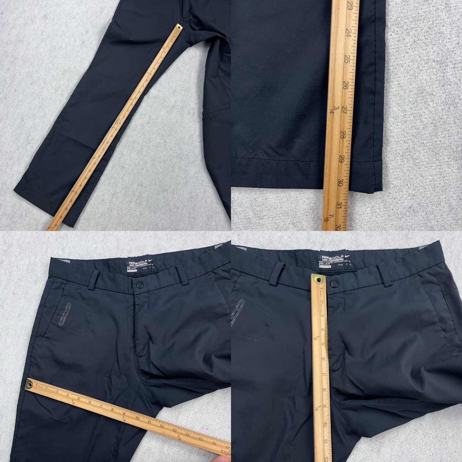 Nike Nike Golf Pants Men 32x30 Dark Gray Tour Performance Hybrid Chino Slacks Stretch Size US 32 / EU 48 - 8 Thumbnail