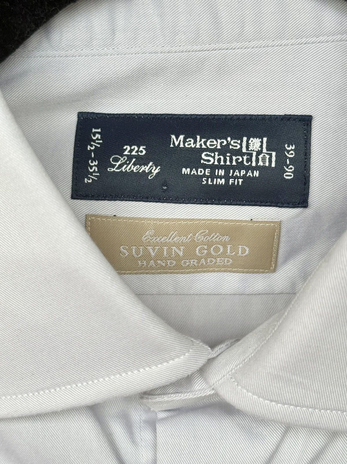 Kamakura Kamakura 15.5 Suvin Gold Dress Shirt Size 40L - 3 Thumbnail