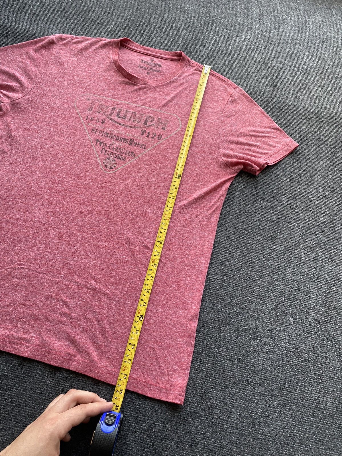 Lucky Brand 🔥Racing Triumph Lucky Brand Red Vntg tee mens M Size US M / EU 48-50 / 2 - 5 Thumbnail