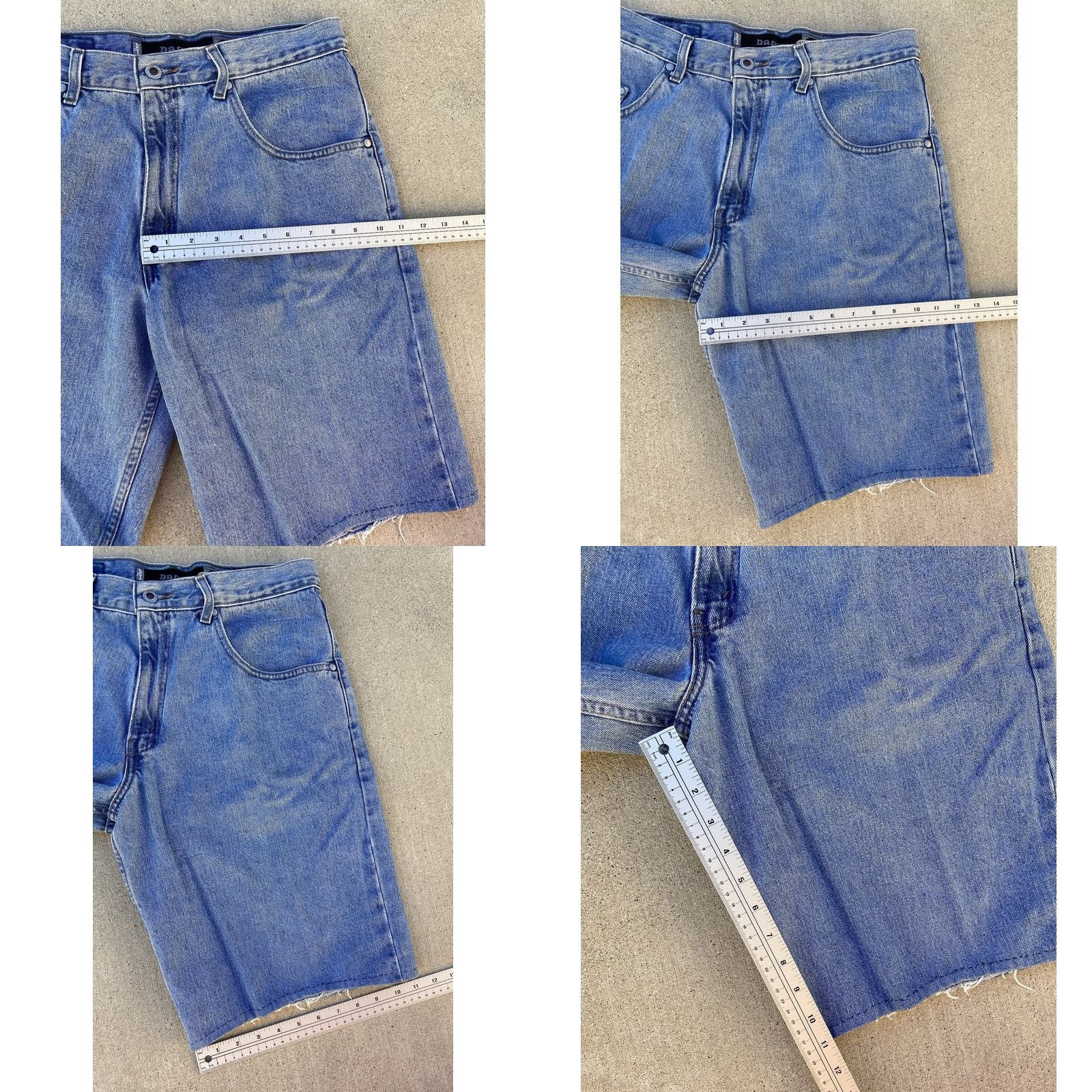 Levi's VINTAGE Levi's SilverTab Baggy Denim Shorts 33 Waist 34 Inseam 12 Hemmed Jorts Blue Mens Denim Shorts Modern/Travel Casual Classic Size US 33 - 11 Thumbnail