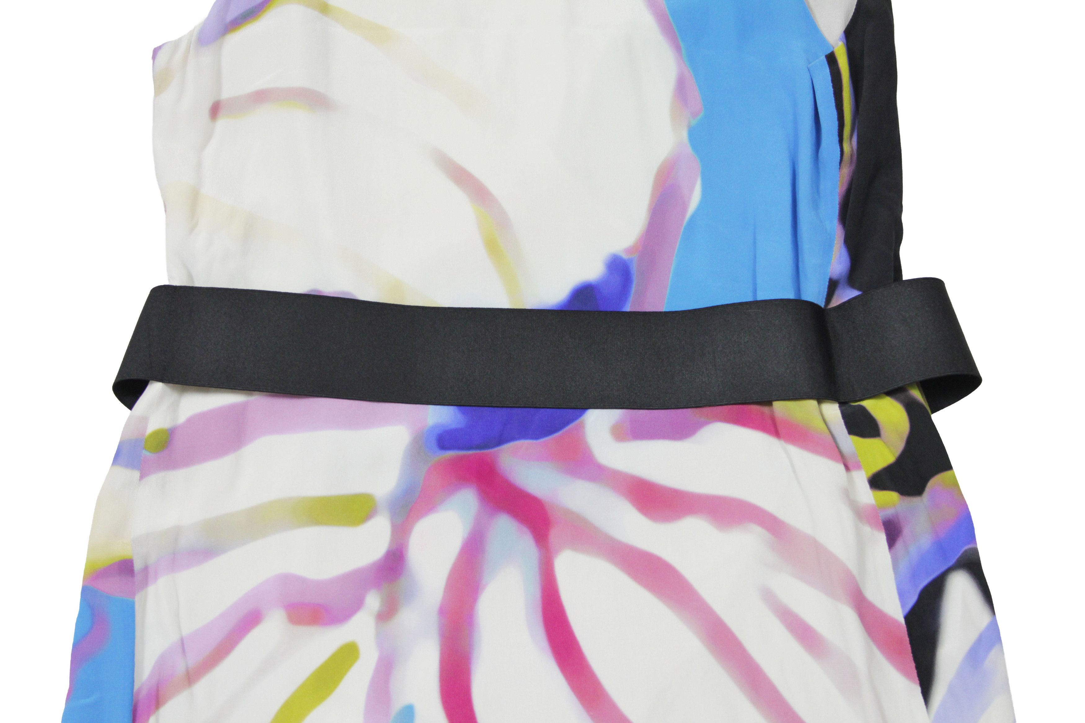 Versace 2012 Sea Motive Silk Abstract Dress Size M / US 6-8 / IT 42-44 - 9 Thumbnail