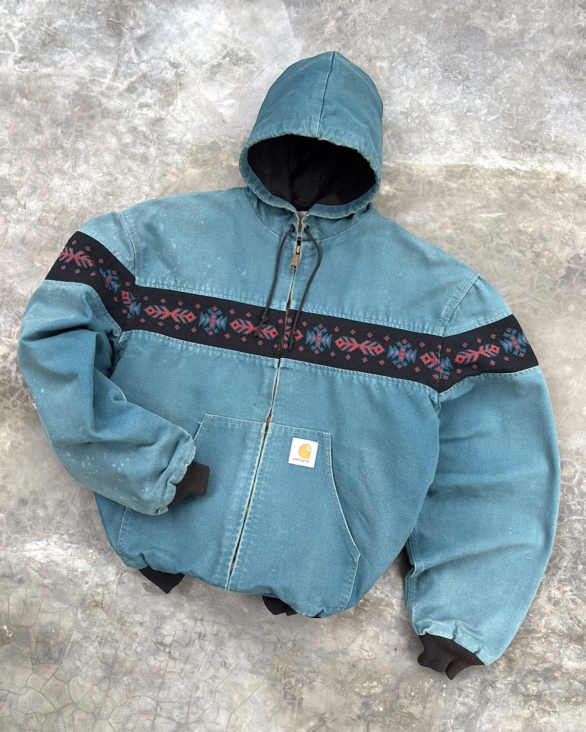 Carhartt Rare 1990s Sun Faded Carhartt Southwest Active Jacket JR0055 Size US XL / EU 56 / 4 - 3 Thumbnail