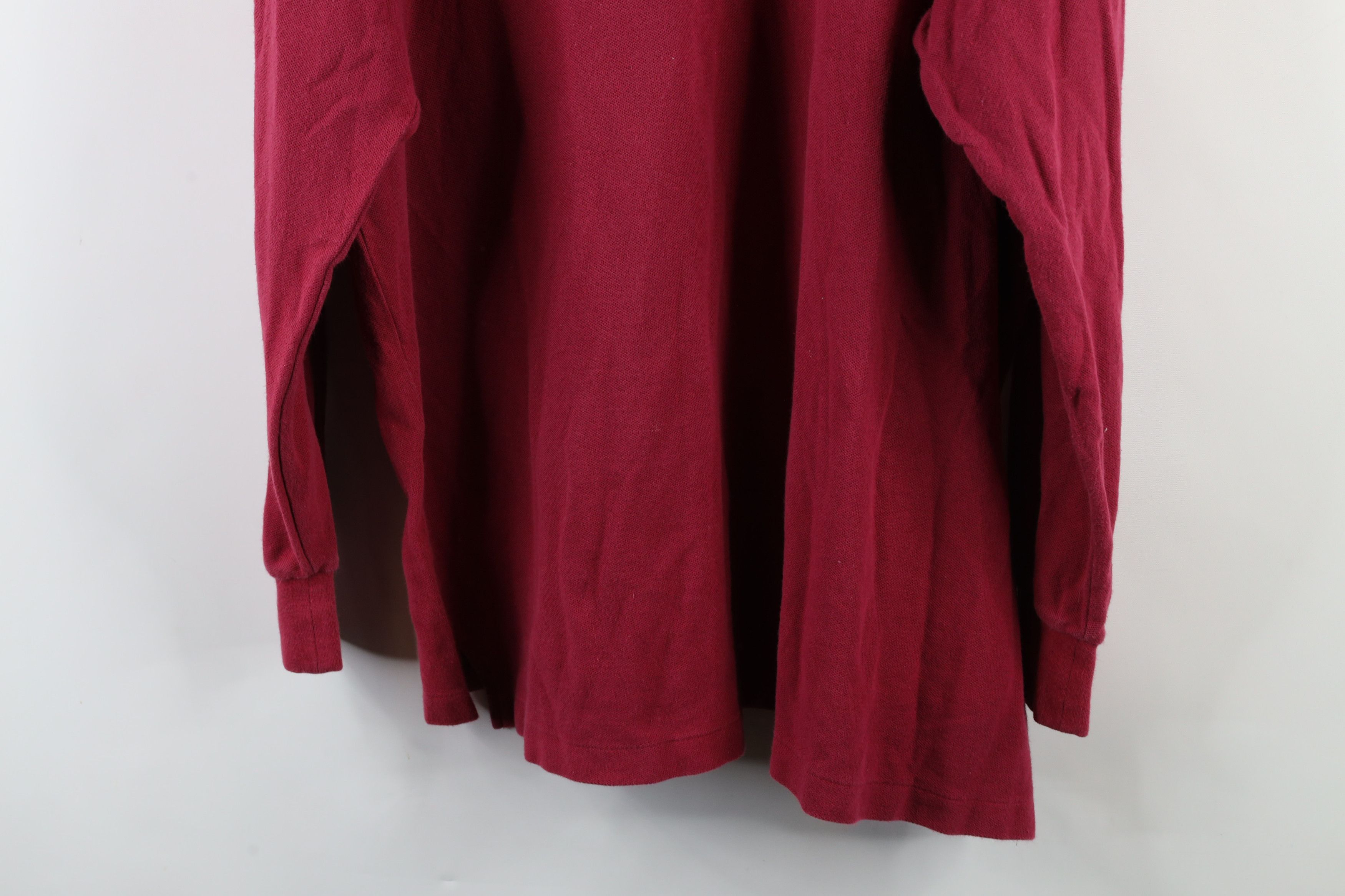 Vintage Vintage 90s Open Shinnecock Hills Long Sleeve Polo Shirt Red Size US L / EU 52-54 / 3 - 12 Thumbnail
