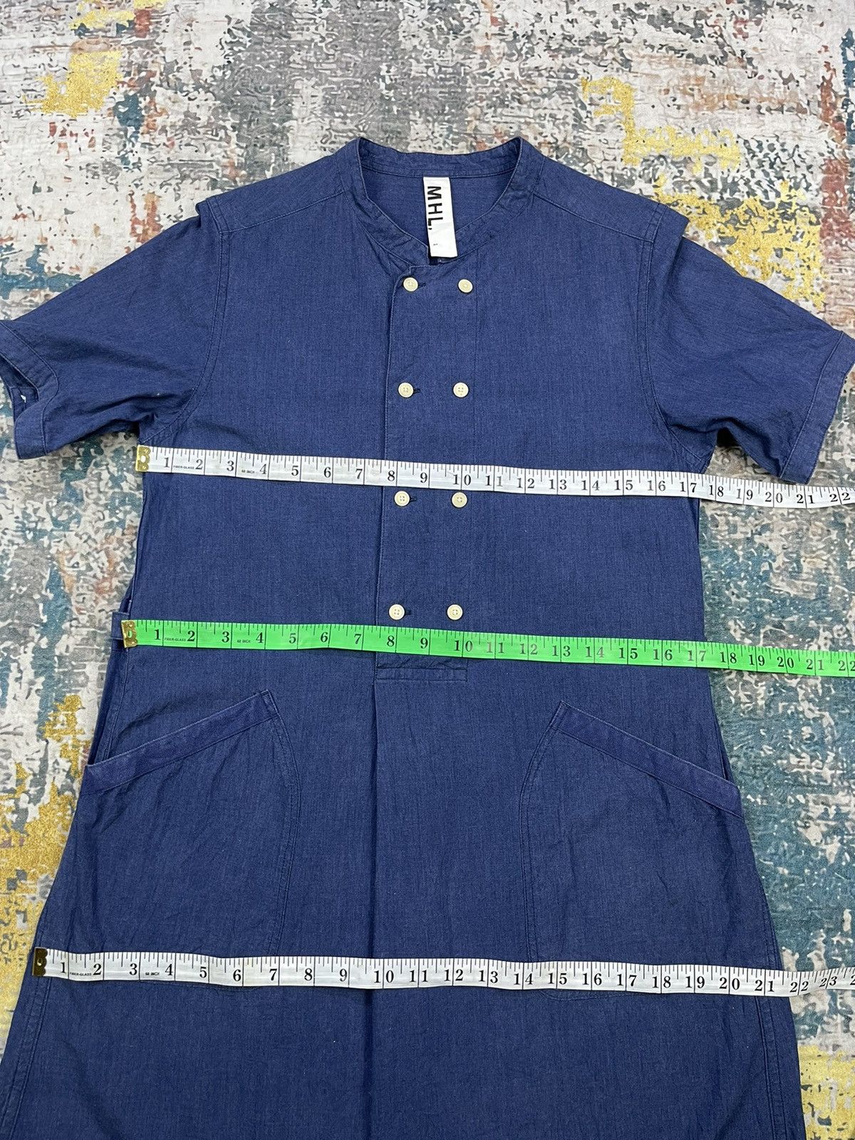 Margaret Howell MHL Margaret Howell Double Breasted Indigo Dress Size S / US 4 / IT 40 - 9 Thumbnail