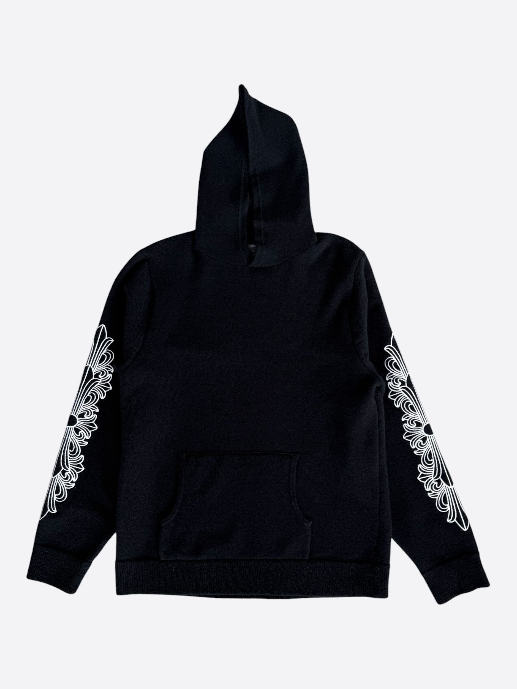 Chrome Hearts Chrome Hearts Black & White Floral Cashmere Hoodie Size US L / EU 52-54 / 3 - 1 Thumbnail