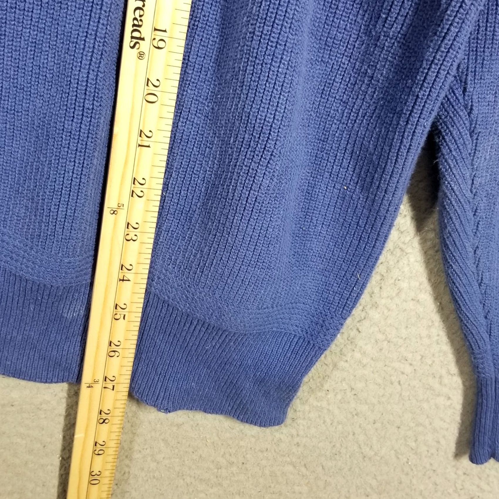Vintage VINTAGE LL Bean Henley Sweater Men XL Blue Quarter Button Fisherman 90s Size US XL / EU 56 / 4 - 4 Thumbnail