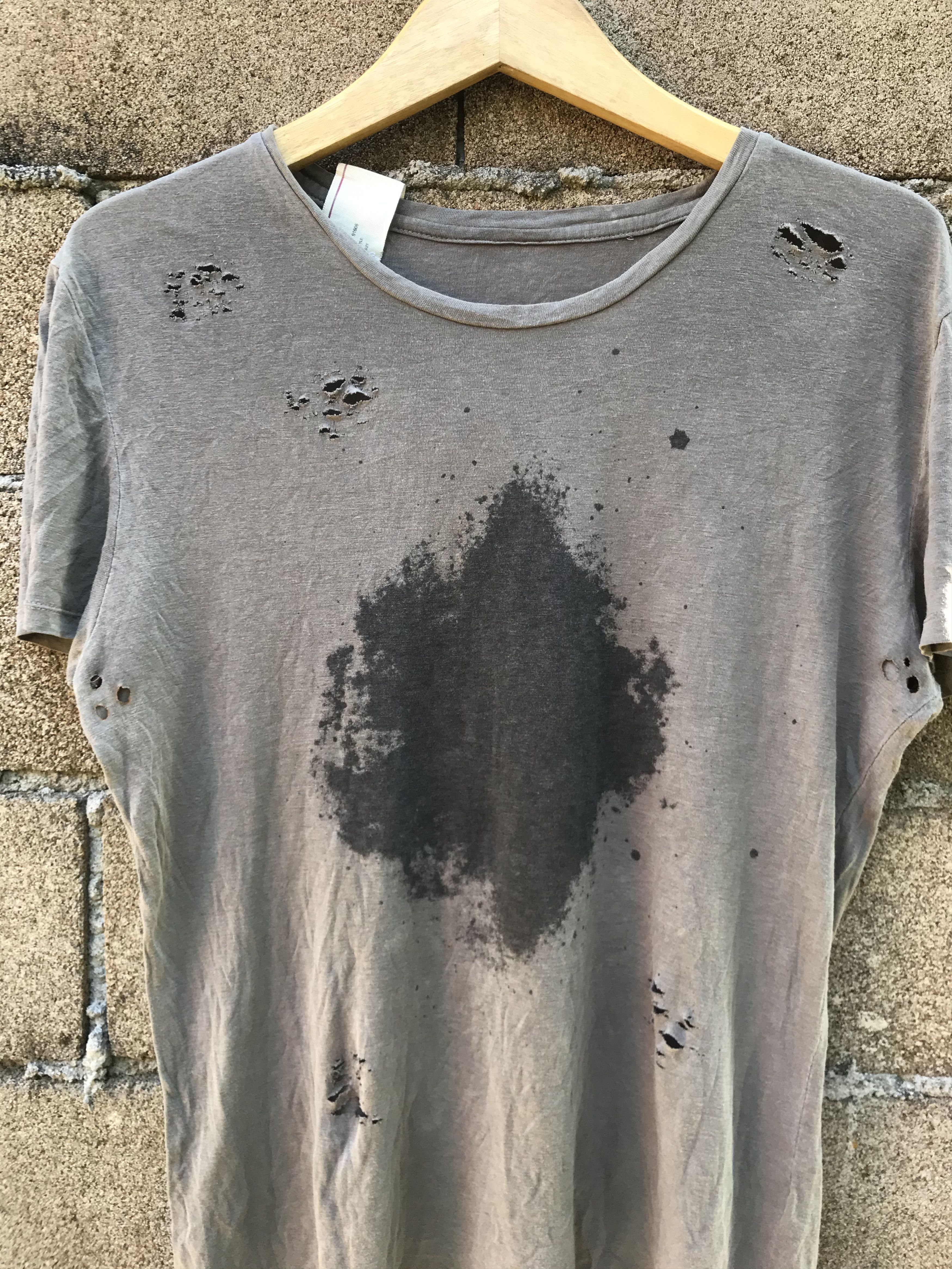 Le Grande Bleu (L.G.B.) Codes combine distressed tee Numbernine style Size US M / EU 48-50 / 2 - 2 Thumbnail