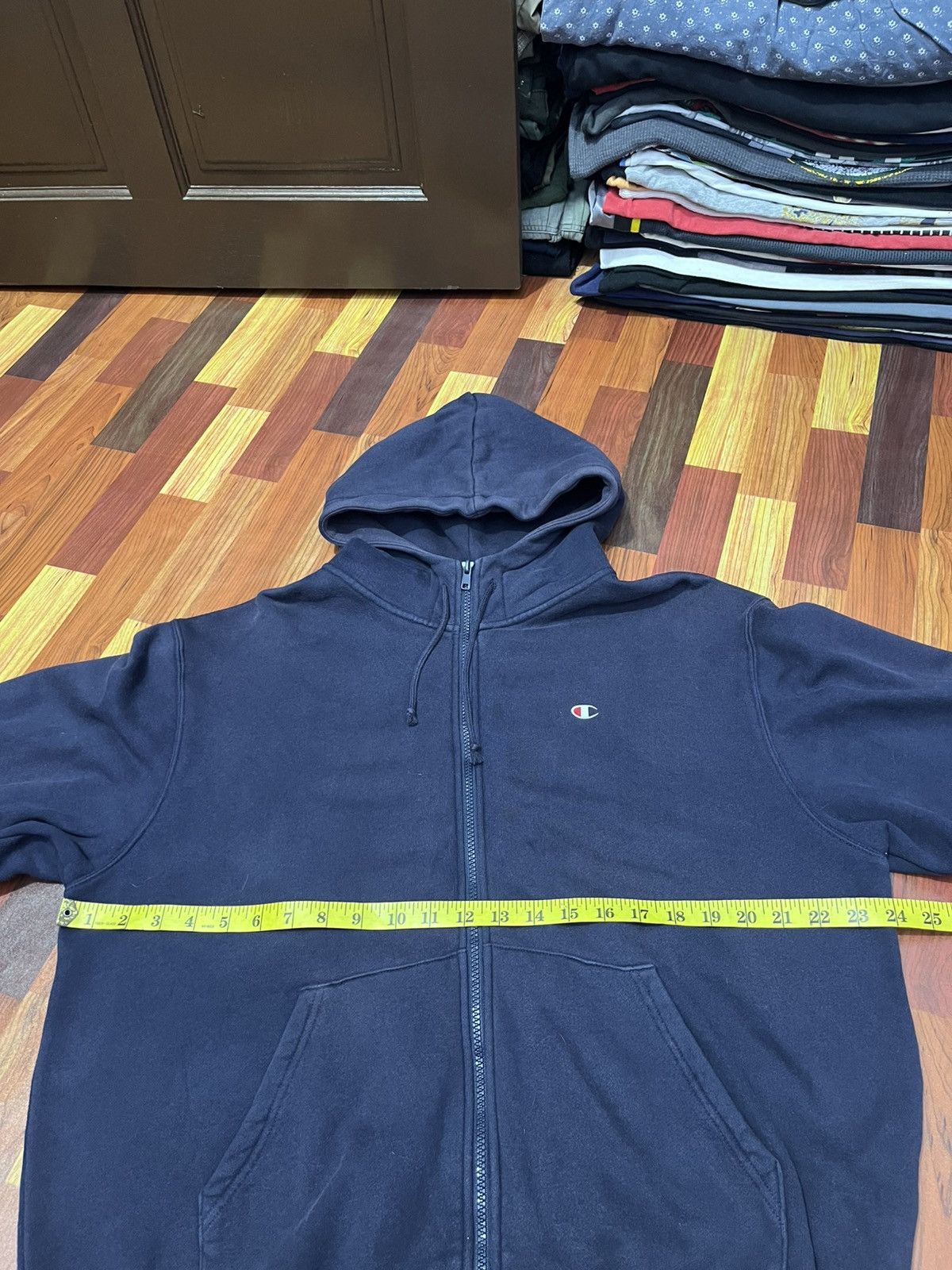 Champion Champion Full Zip Hoodie Navy Small Logo XL Size US XL / EU 56 / 4 - 10 Thumbnail