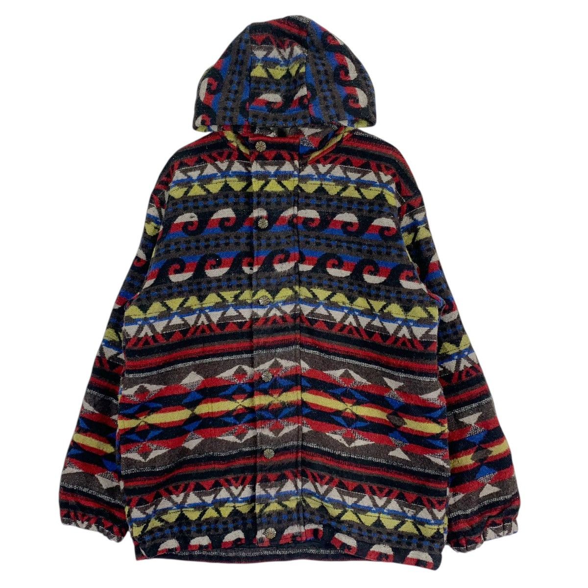 Vintage Vintage Navajo Style Jacket Hoodie Size US L / EU 52-54 / 3 - 1 Thumbnail