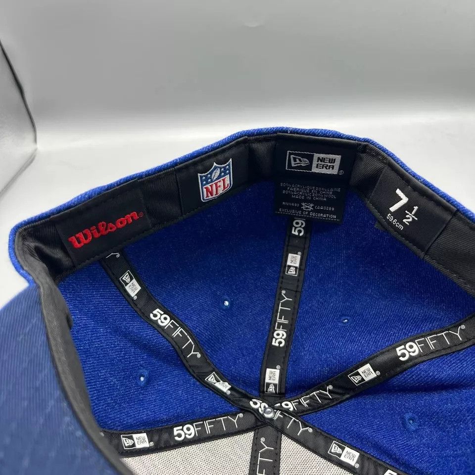 New Era Seattle Seahawks 7 1/2 Blue Wilson x New Era Fitted Cap New Size ONE SIZE - 8 Thumbnail