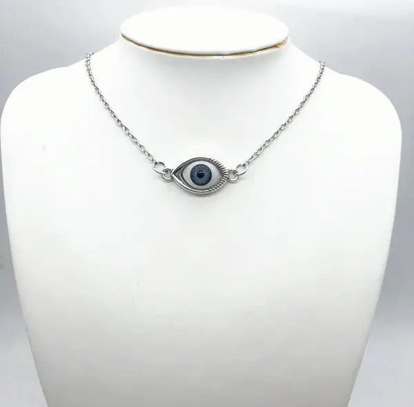 VIBE Eye Ball Necklace Punk Grunge Chain Size ONE SIZE - 6 Thumbnail