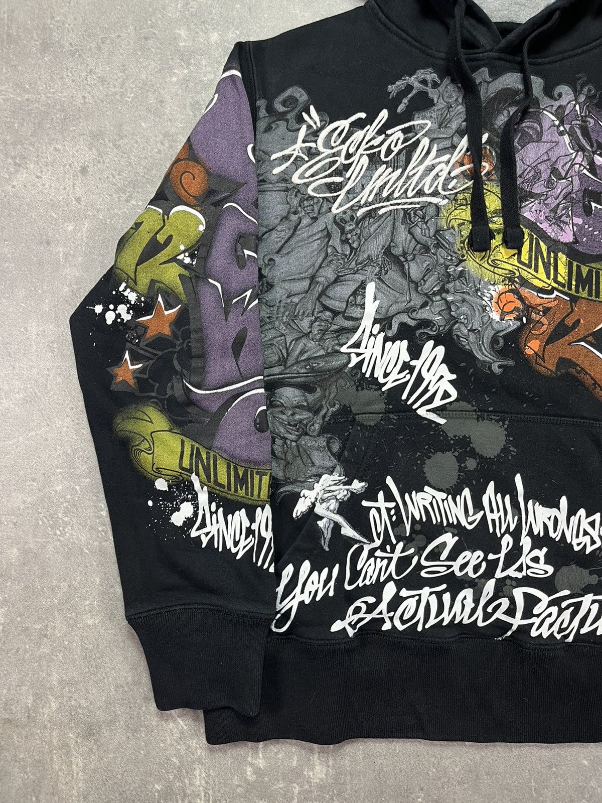 Ecko Unltd. Ecko Unltd. Printed Grafitti Hoodie M L Baggy Rare Size US M / EU 48-50 / 2 - 4 Thumbnail