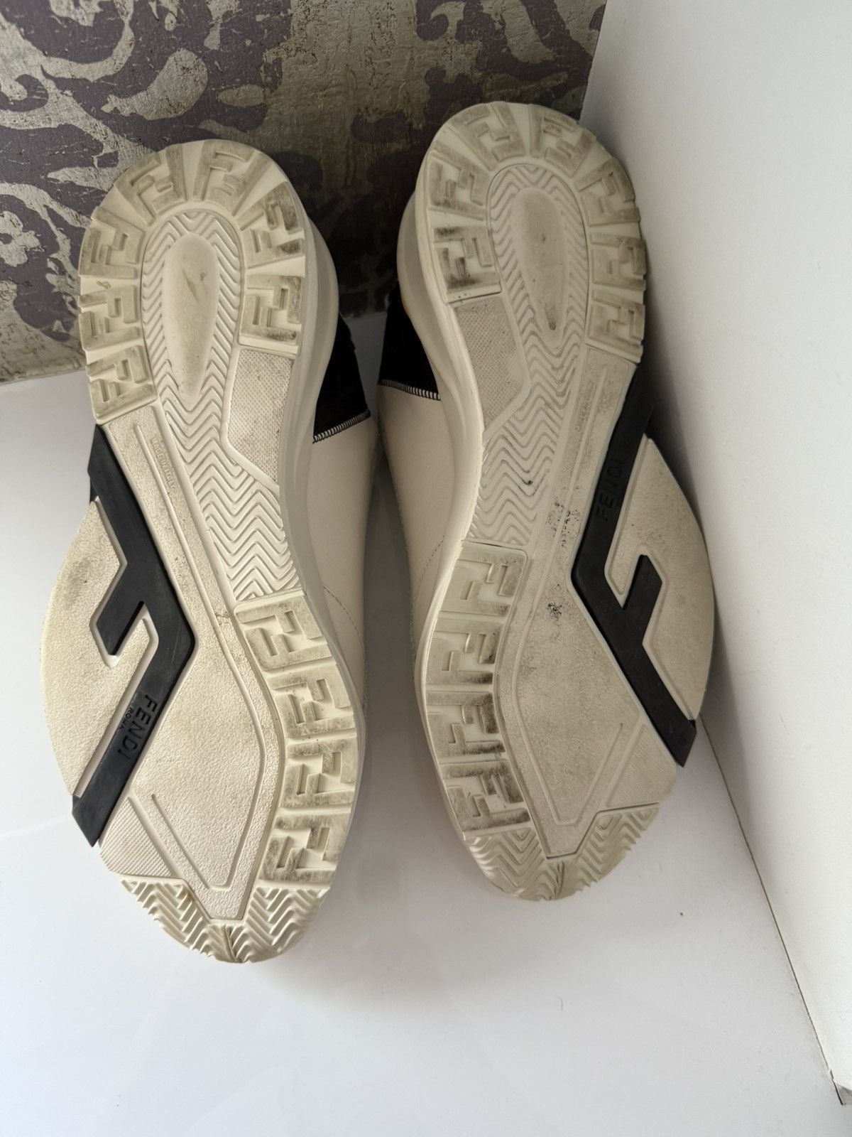 Fendi Men's FF Flow Mid-Top Sneakers Size US 10 / EU 43 - 5 Thumbnail
