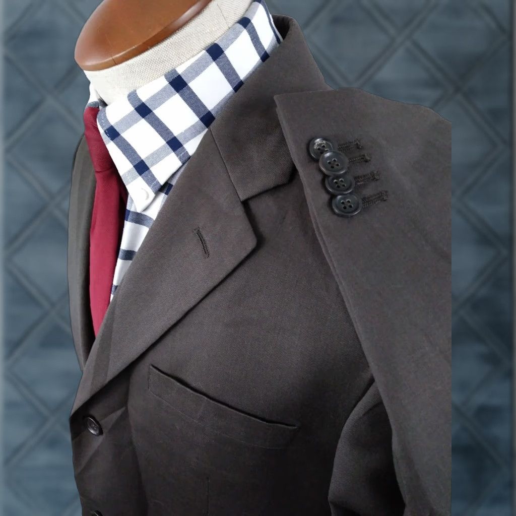 Banana Republic Banana Republic Blazer Mens 42R Brown Three-Button Single Vent Wool Jacket Coat Size 42R - 1 Thumbnail