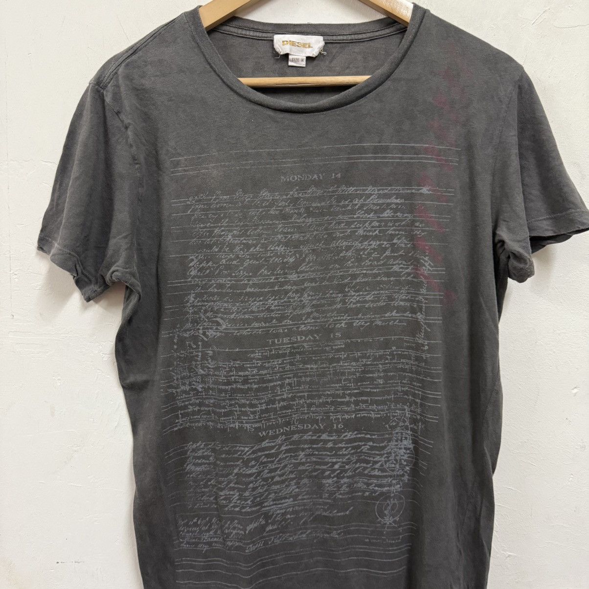 Diesel Diesel Poem Tshirt Size US M / EU 48-50 / 2 - 4 Thumbnail