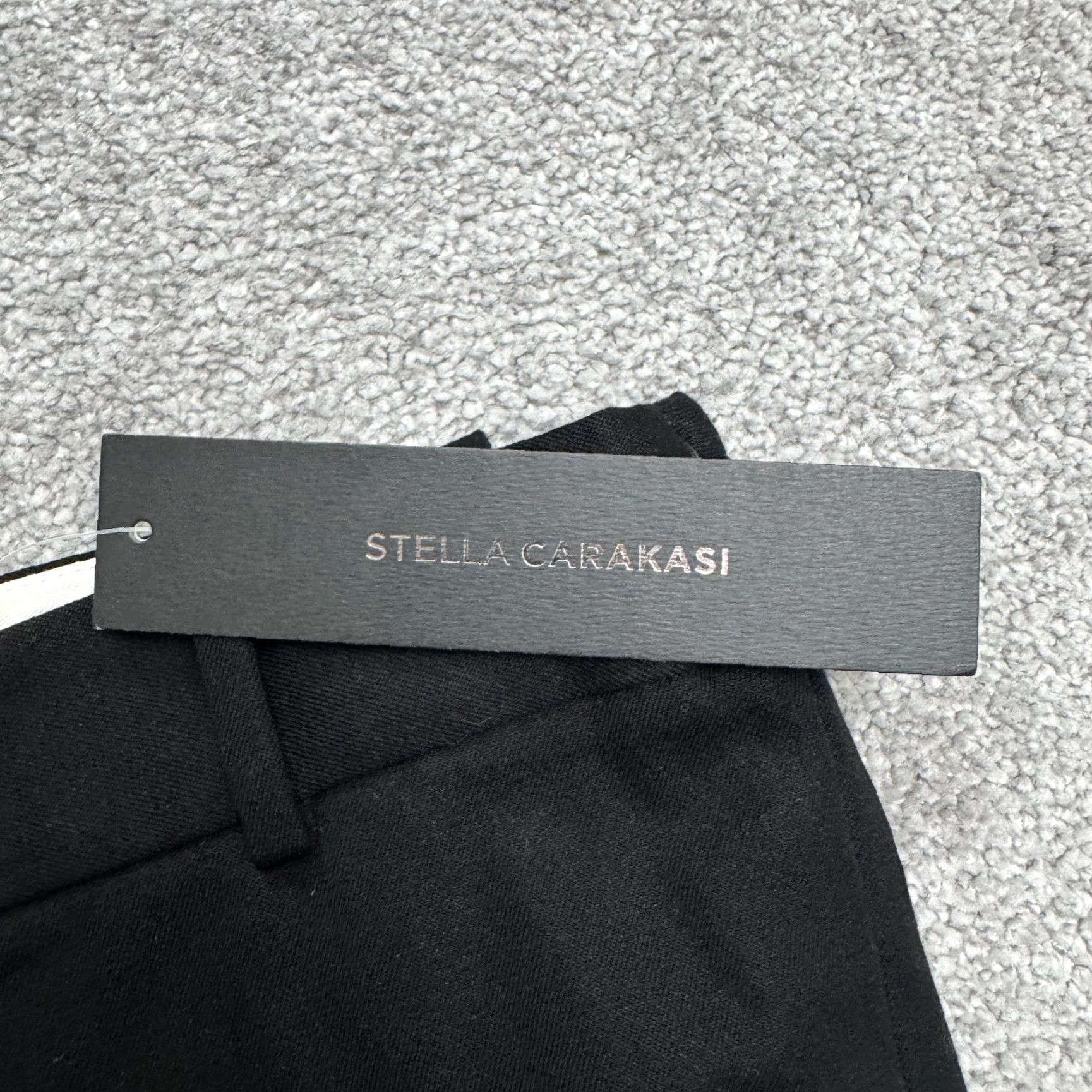 Vintage Stella Carakasi Capri Pants Women 6 Black Cotton Stretch NWT Sample Vintage No Size 28" / US 6 / IT 42 - 4 Thumbnail